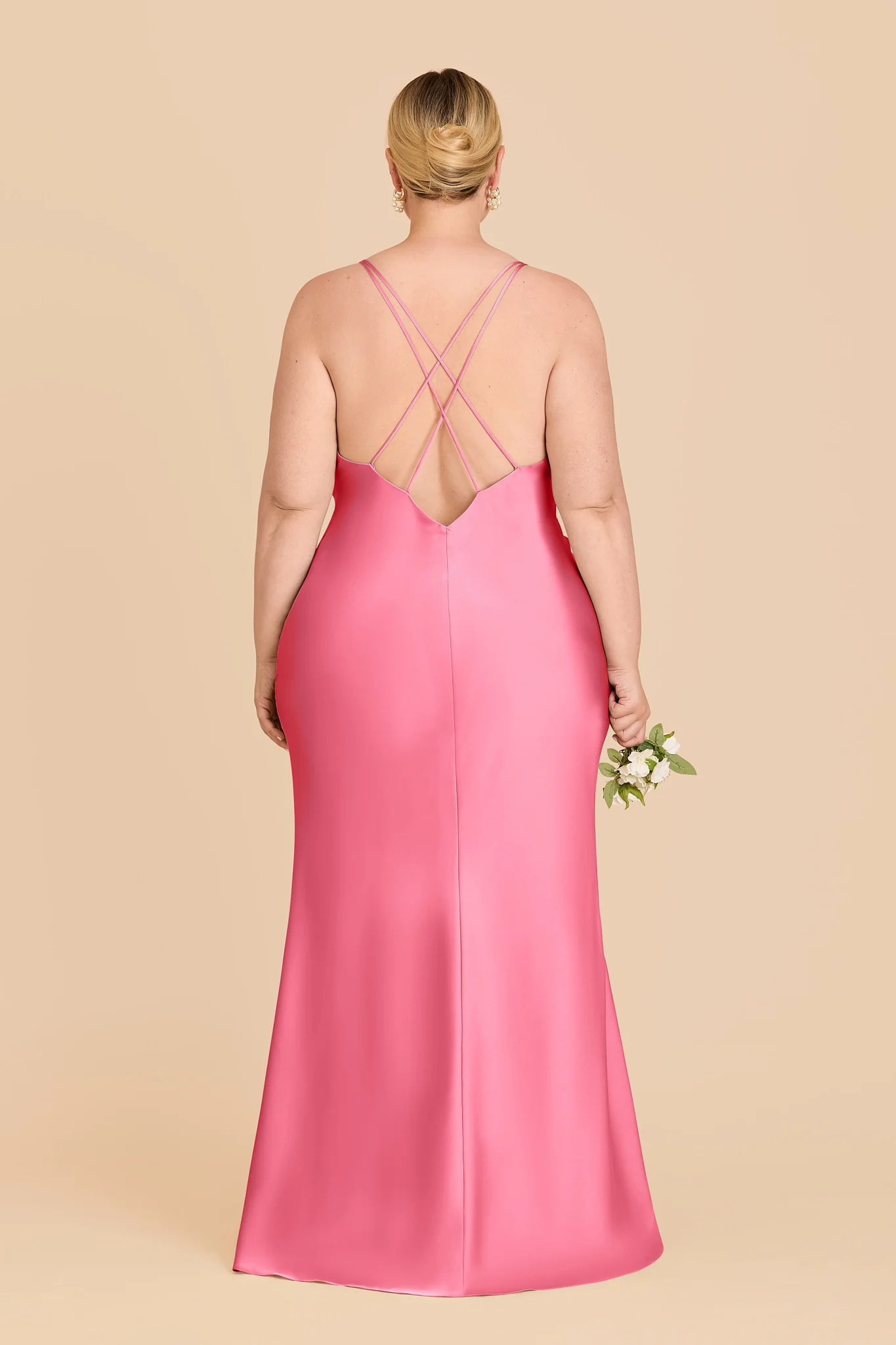 Dasha Matte Satin Dress - Bon Bon Pink - Image 8