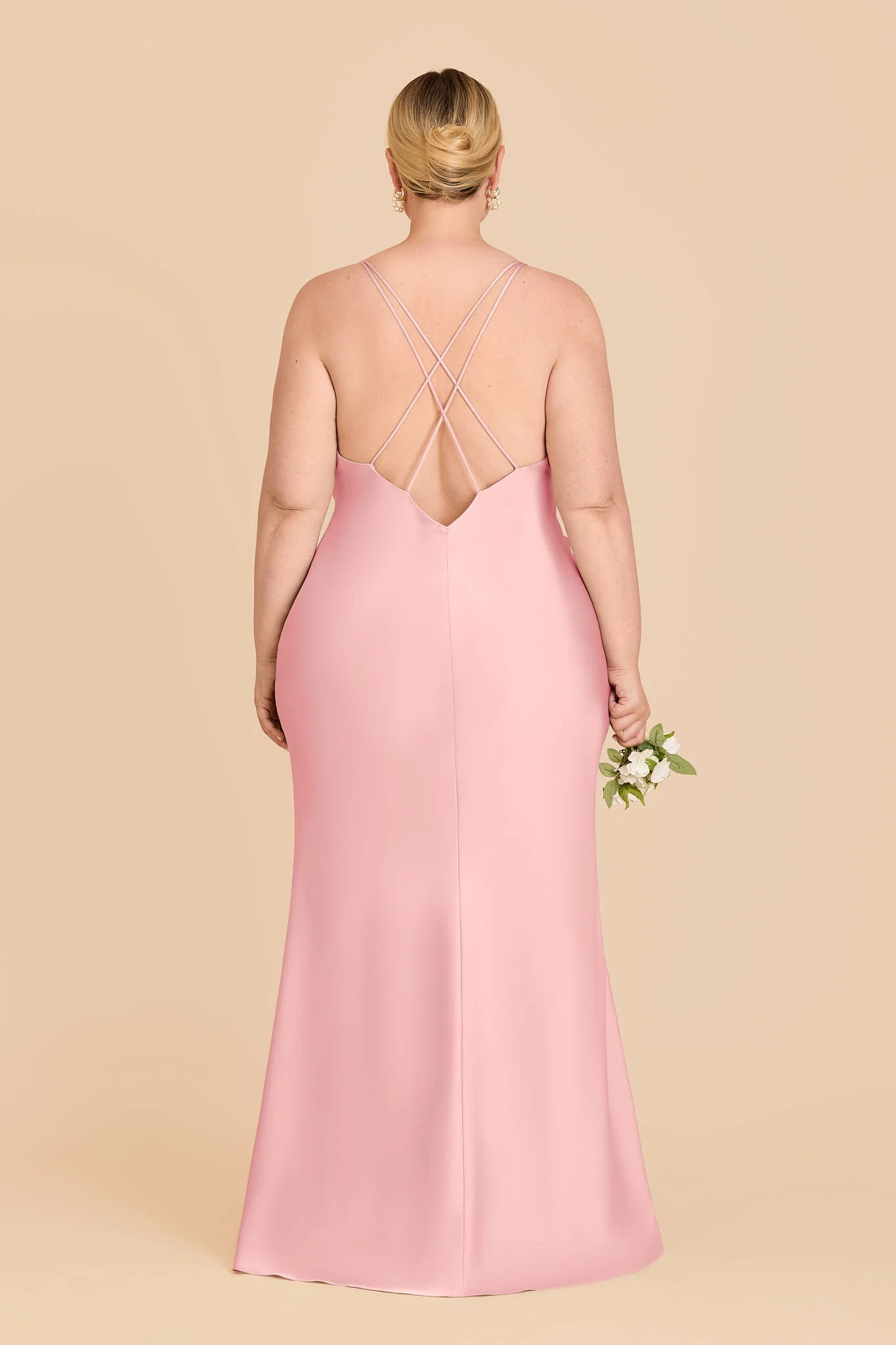 Dasha Matte Satin Dress - Bubblegum Pink - Image 4