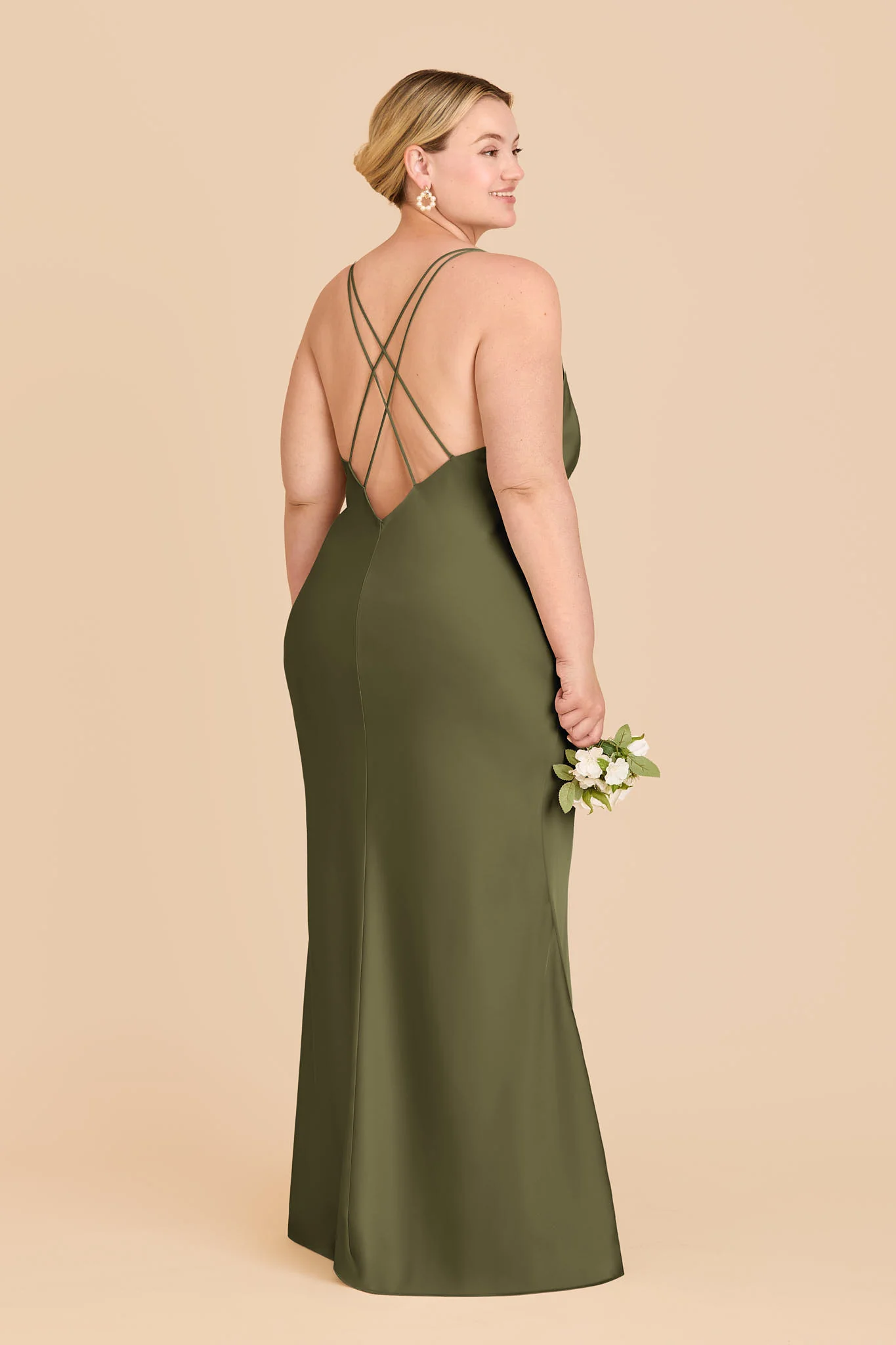 Dasha Matte Satin Dress - Martini - Image 7