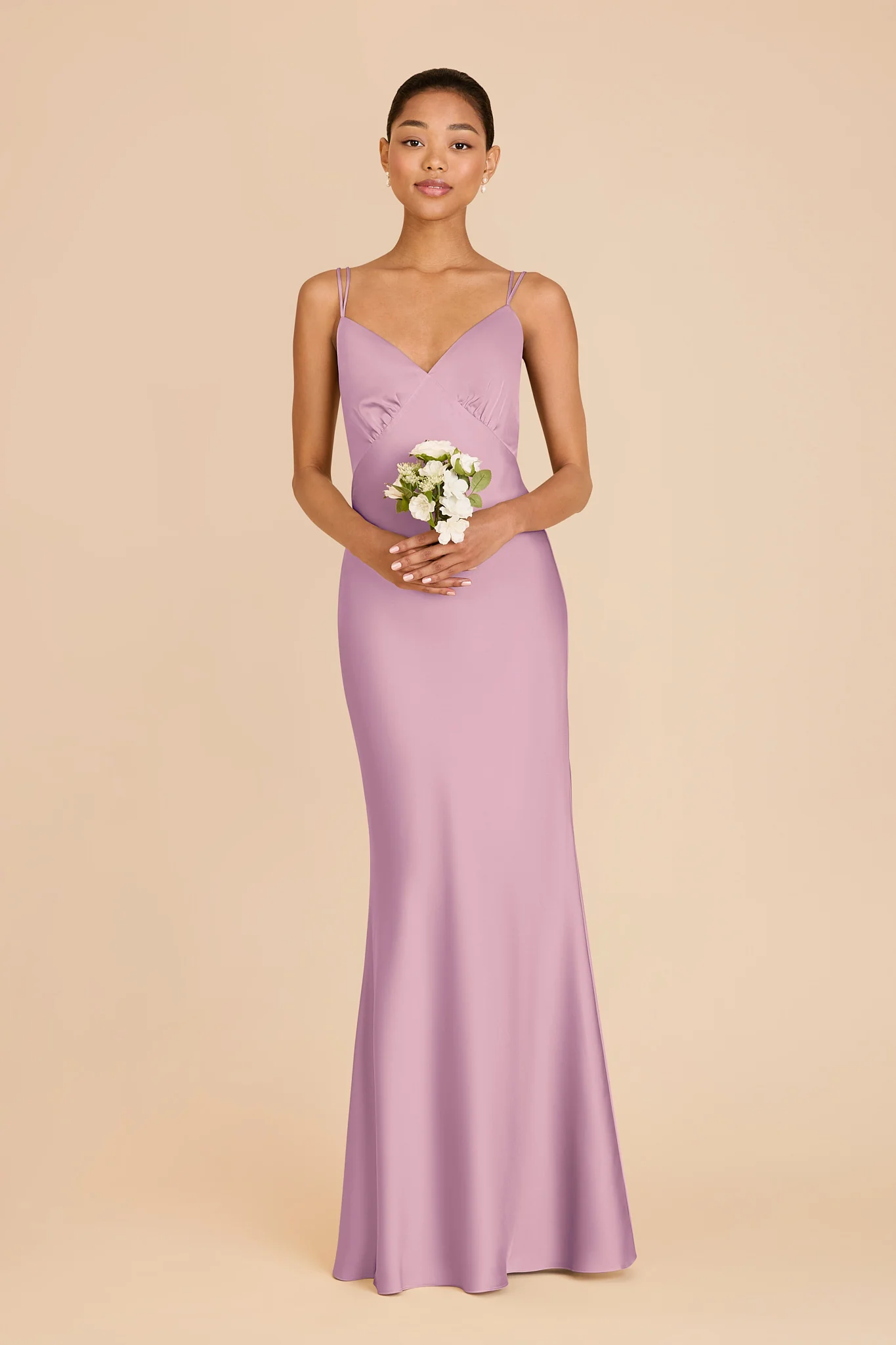 Dasha Matte Satin Dress - Orchid - Image 3