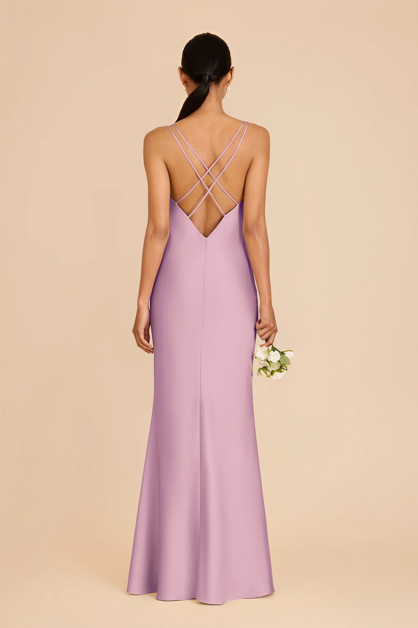 Dasha Matte Satin Dress - Orchid - Image 5