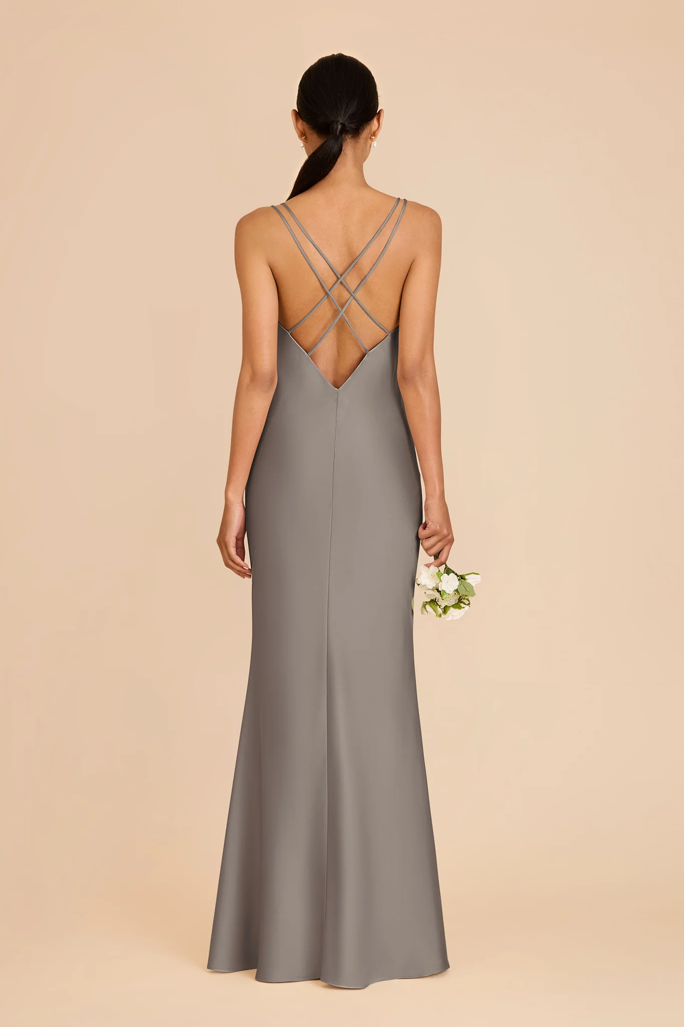 Dasha Matte Satin Dress - Quartz - Image 5