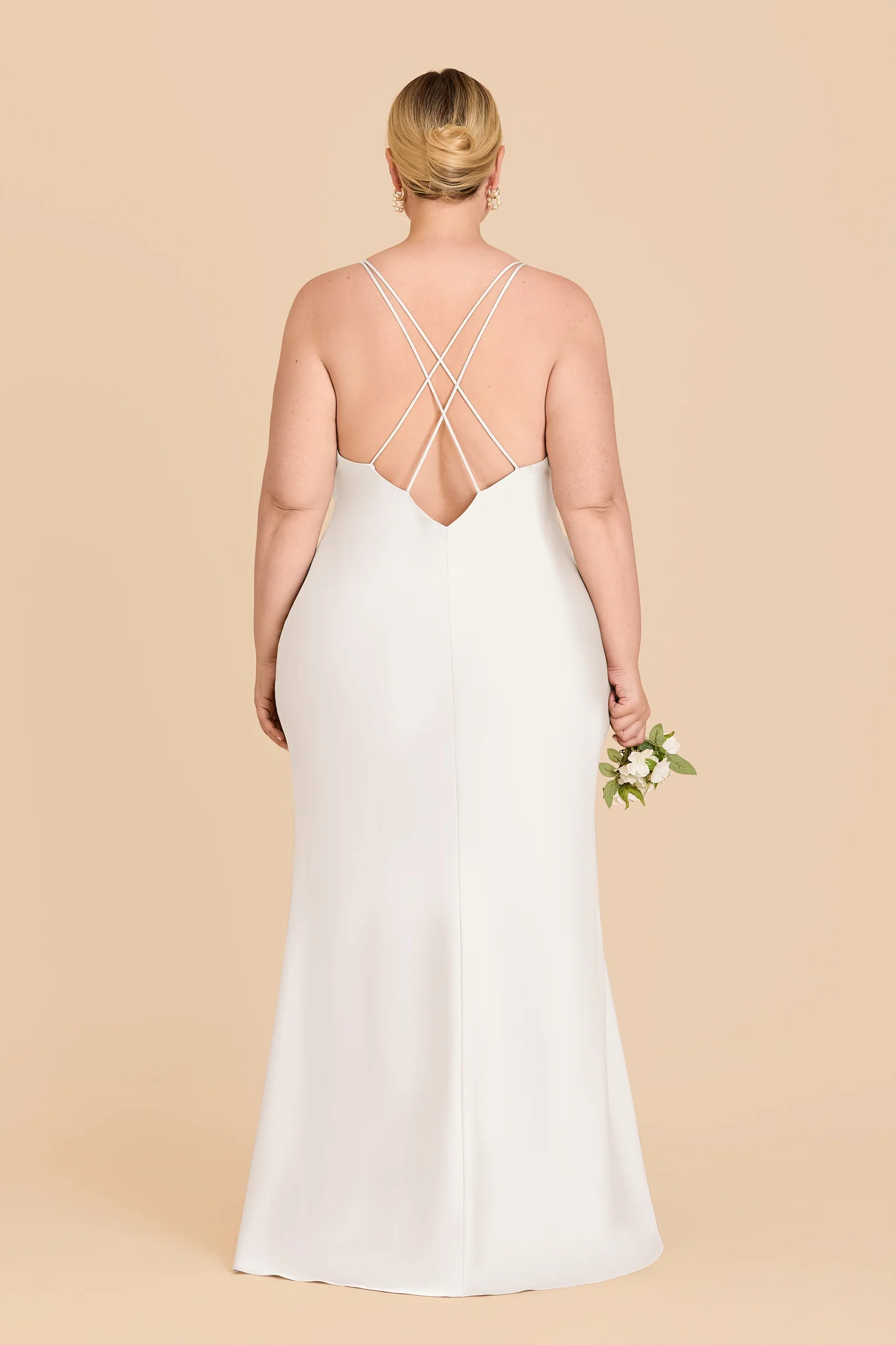 Dasha Matte Satin Dress - White - Image 8