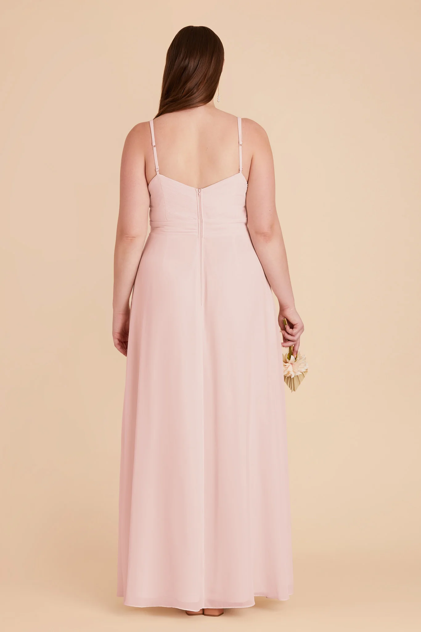 Deborah Chiffon Dress - Blush Pink - Image 11