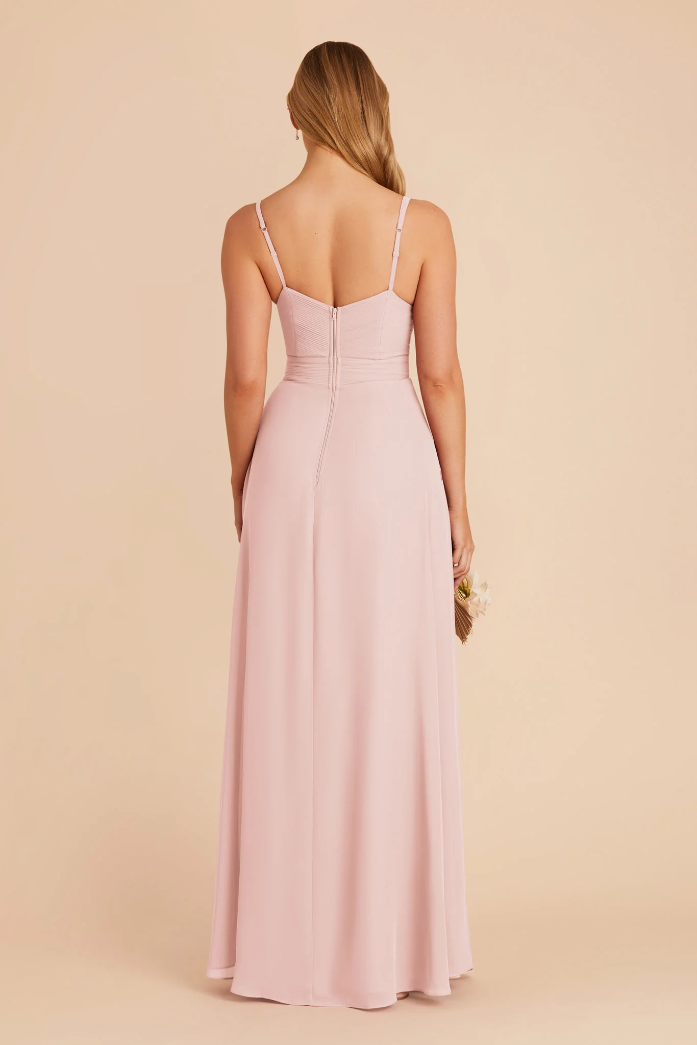 Deborah Chiffon Dress - Blush Pink - Image 7