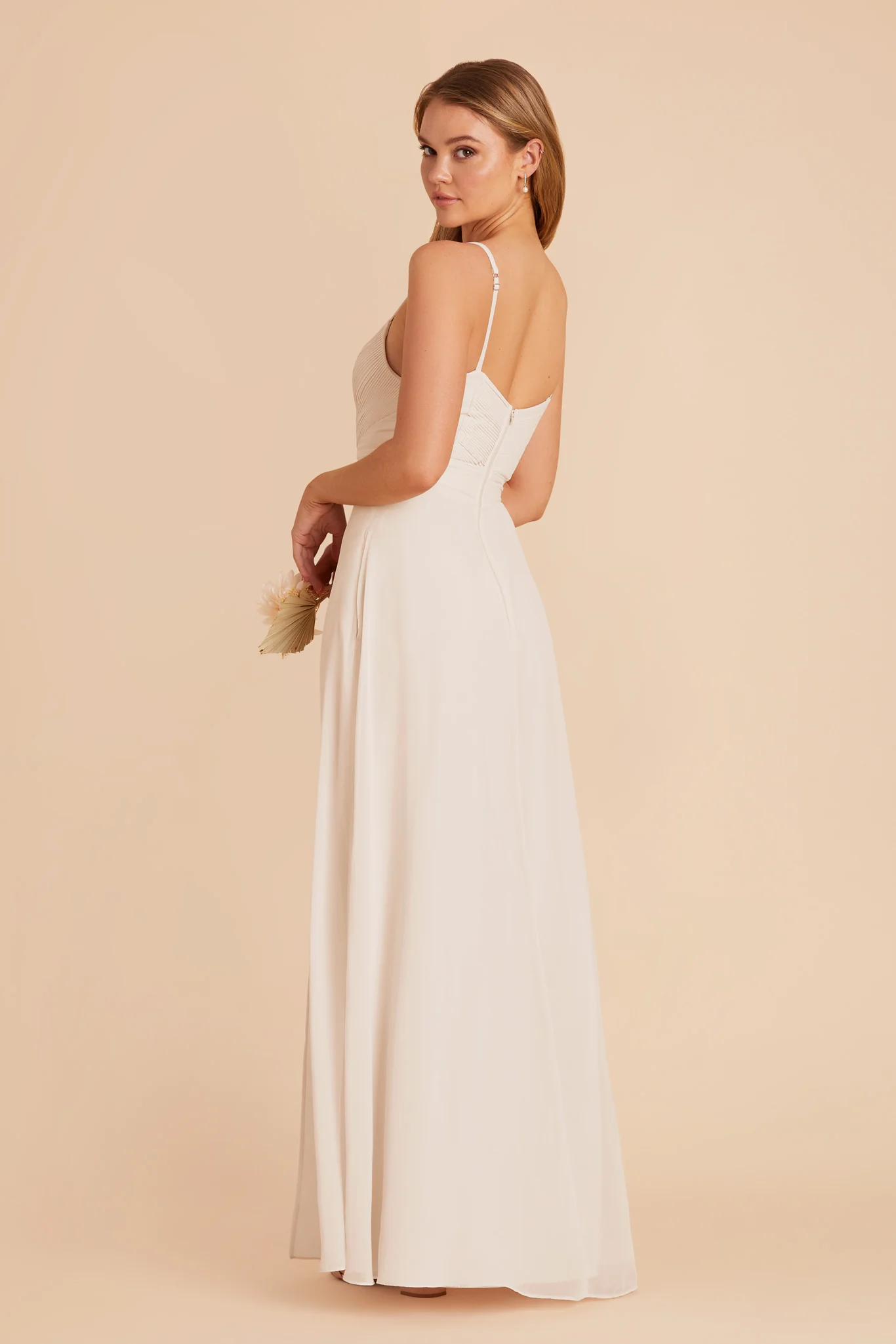Deborah Chiffon Dress - Champagne - Image 6