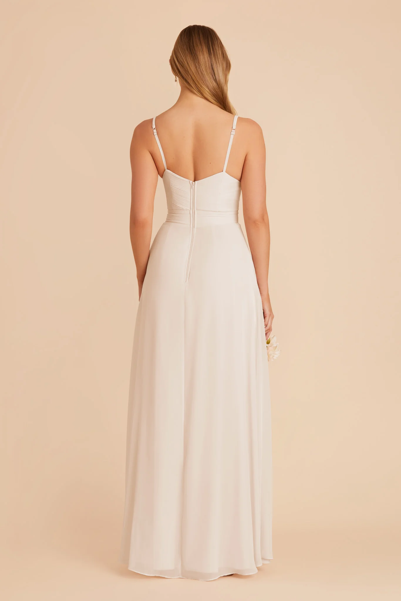 Deborah Chiffon Dress - Champagne - Image 8