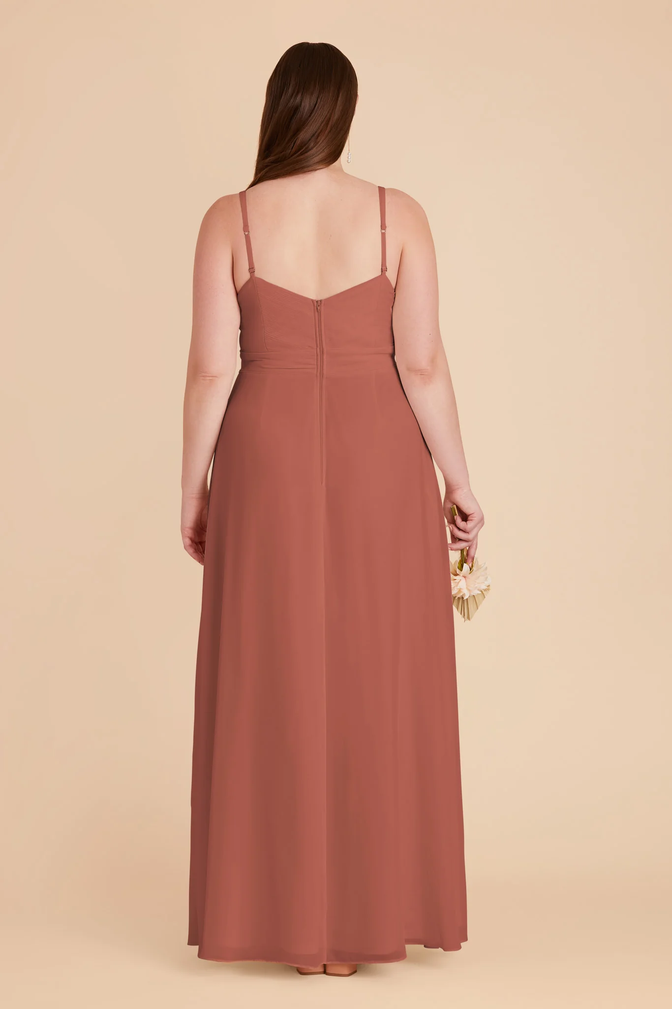 Deborah Chiffon Dress - Desert Rose - Image 12