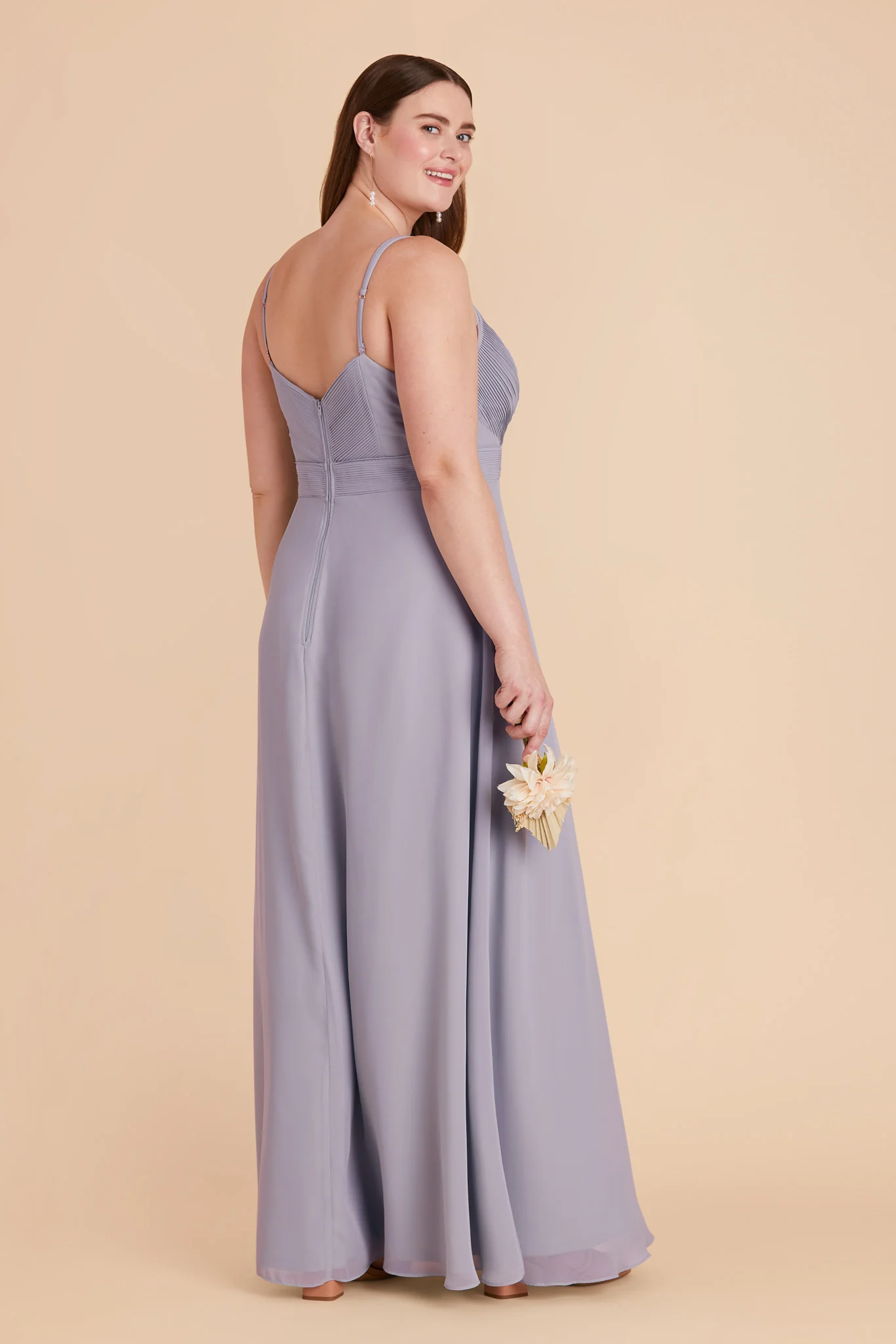 Deborah Chiffon Dress - Dusty Lilac - Image 12