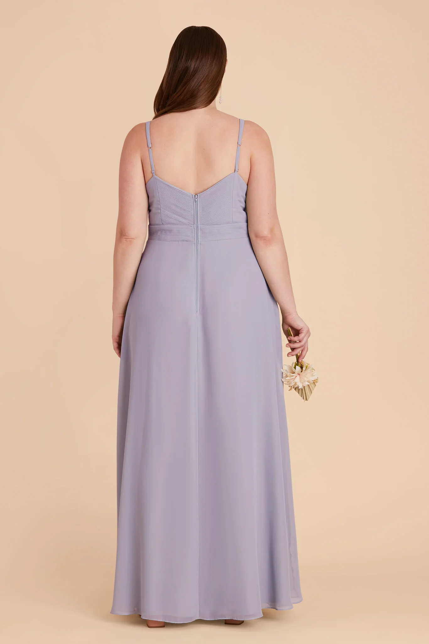 Deborah Chiffon Dress - Dusty Lilac - Image 13