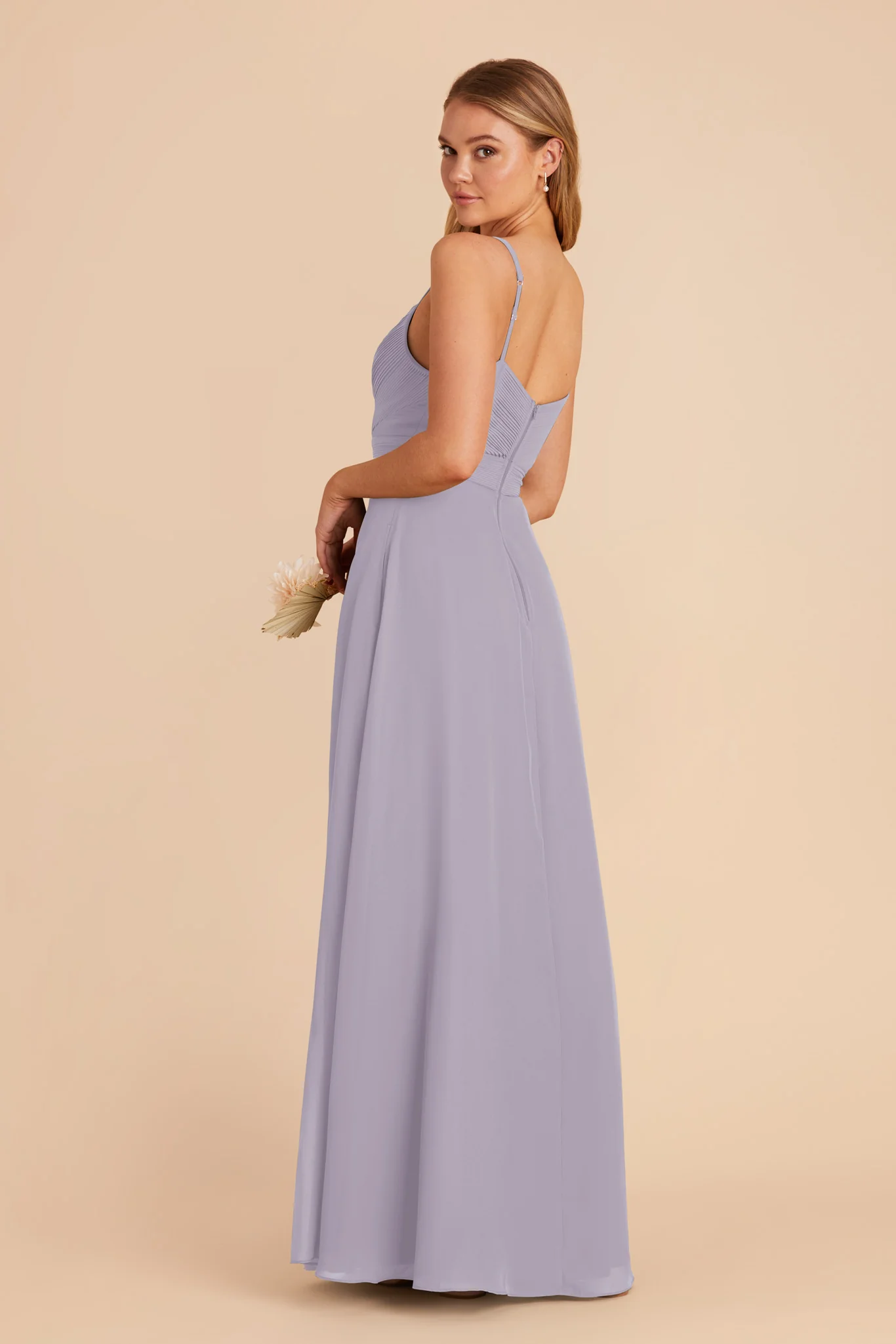 Deborah Chiffon Dress - Dusty Lilac - Image 8