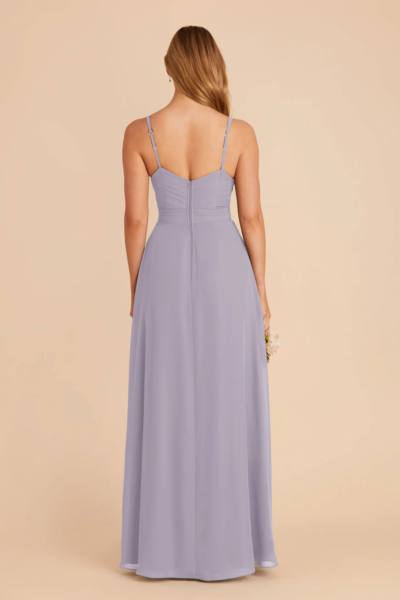 Deborah Chiffon Dress - Dusty Lilac - Image 9