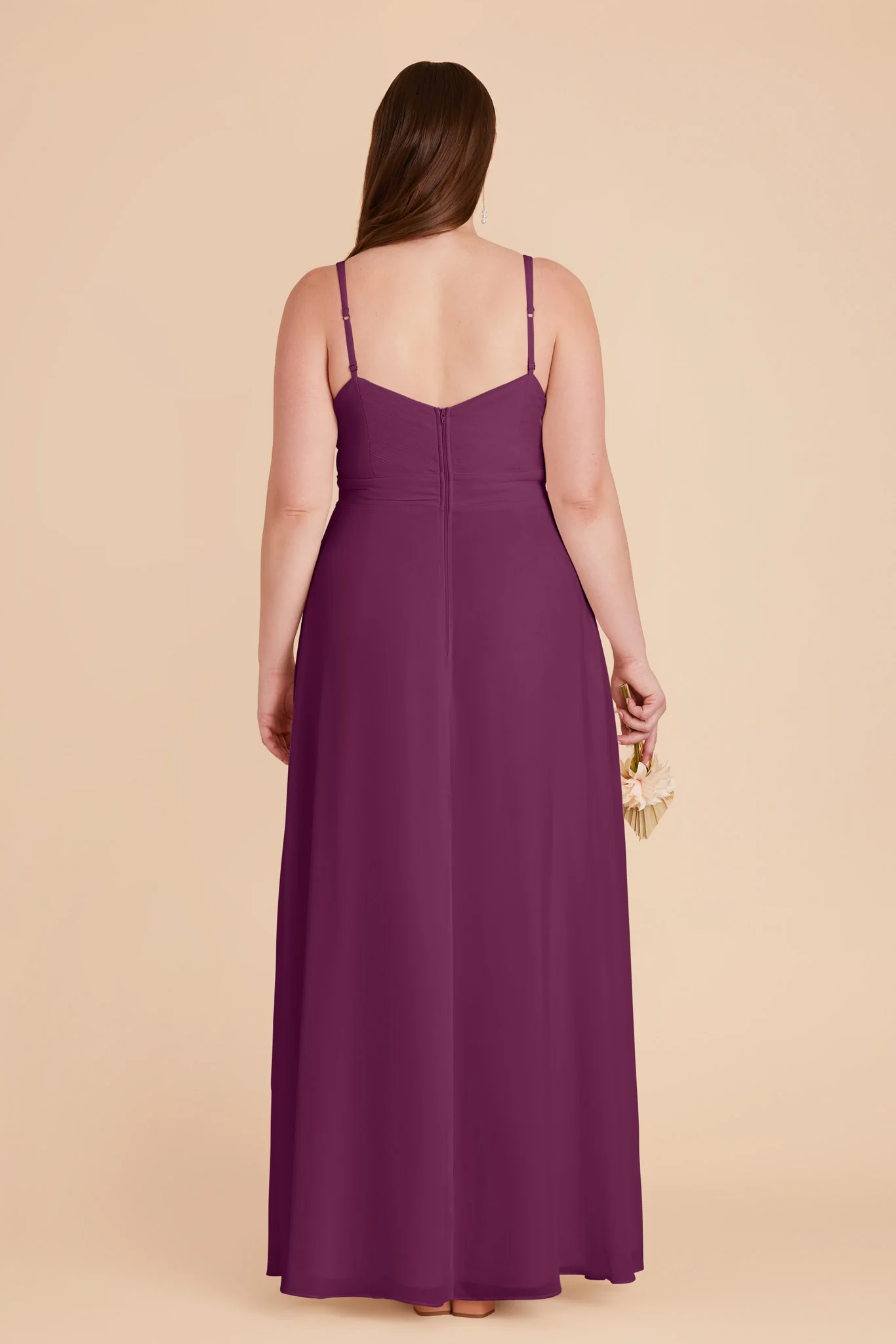 Deborah Chiffon Dress - Fig - Image 12