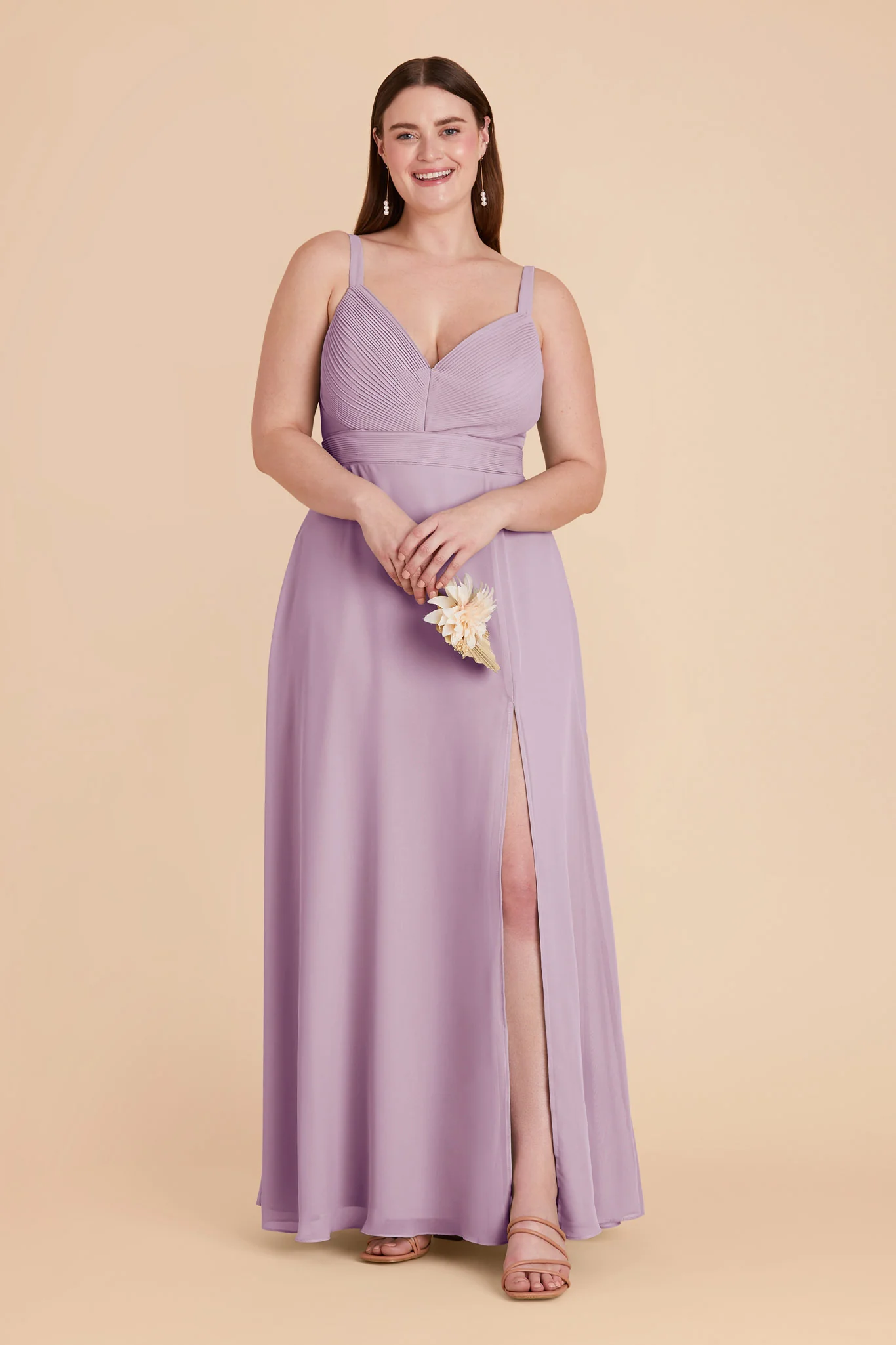 Deborah Chiffon Dress - Lavender - Image 11