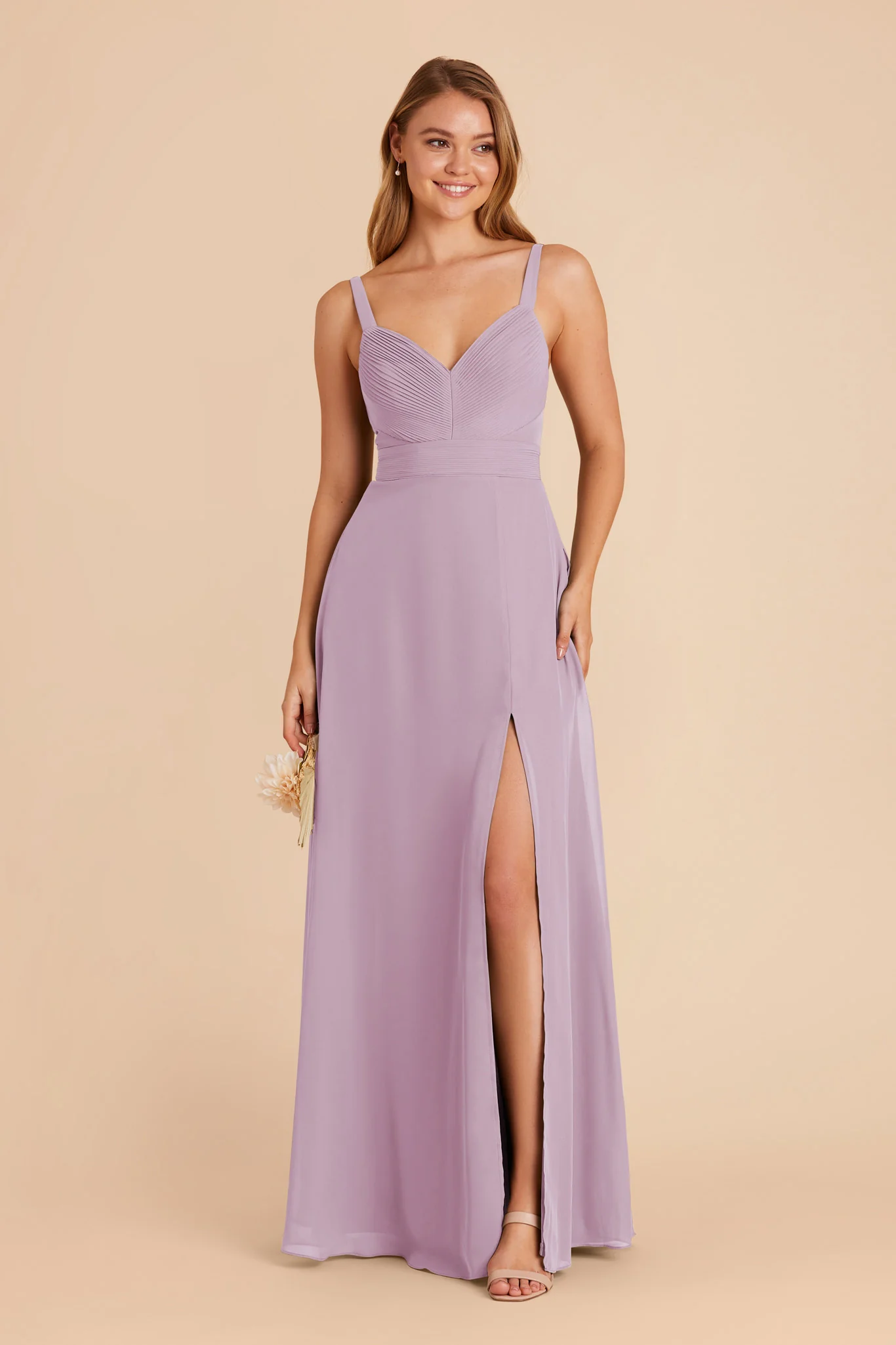Deborah Chiffon Dress - Lavender - Image 5