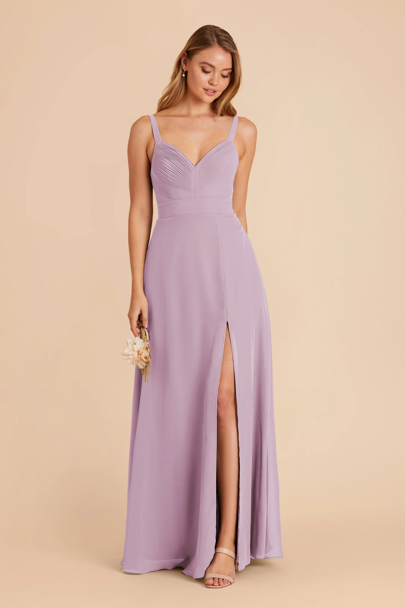 Deborah Chiffon Dress - Lavender - Image 6