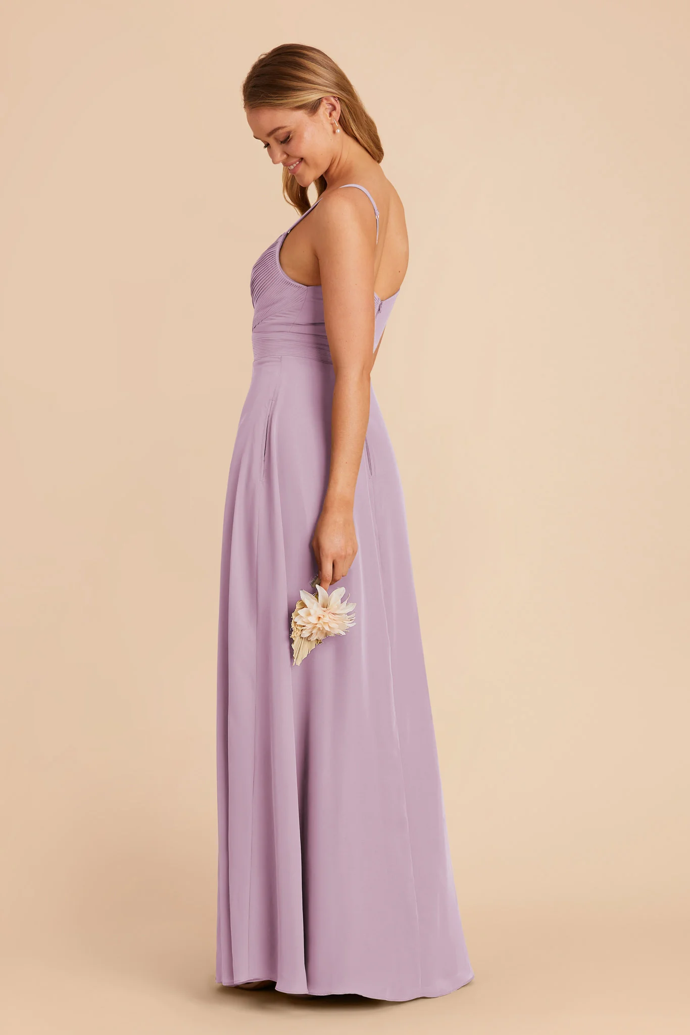 Deborah Chiffon Dress - Lavender - Image 7