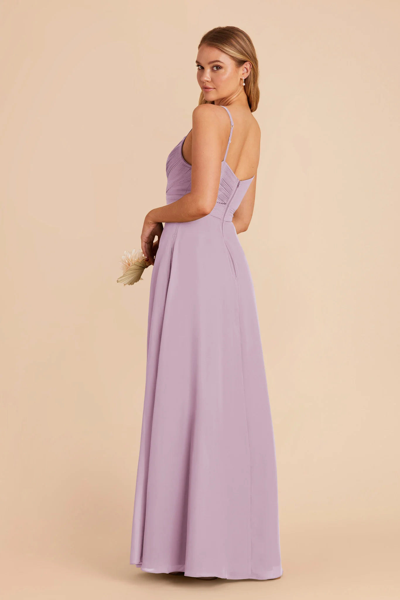 Deborah Chiffon Dress - Lavender - Image 8