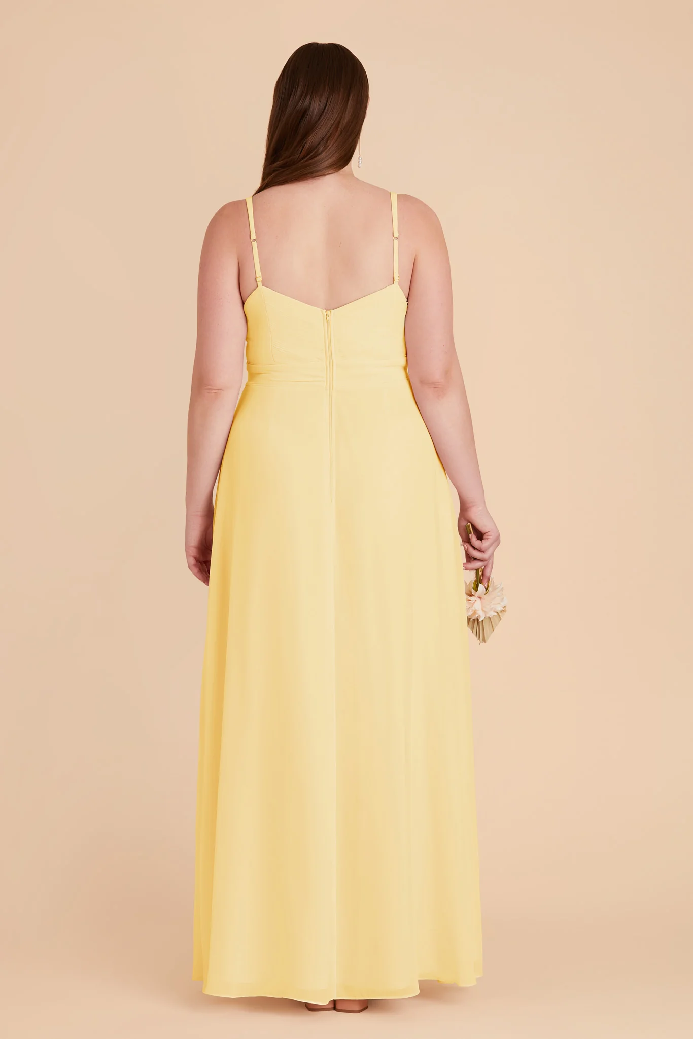 Deborah Chiffon Dress - Lemon Sorbet - Image 7