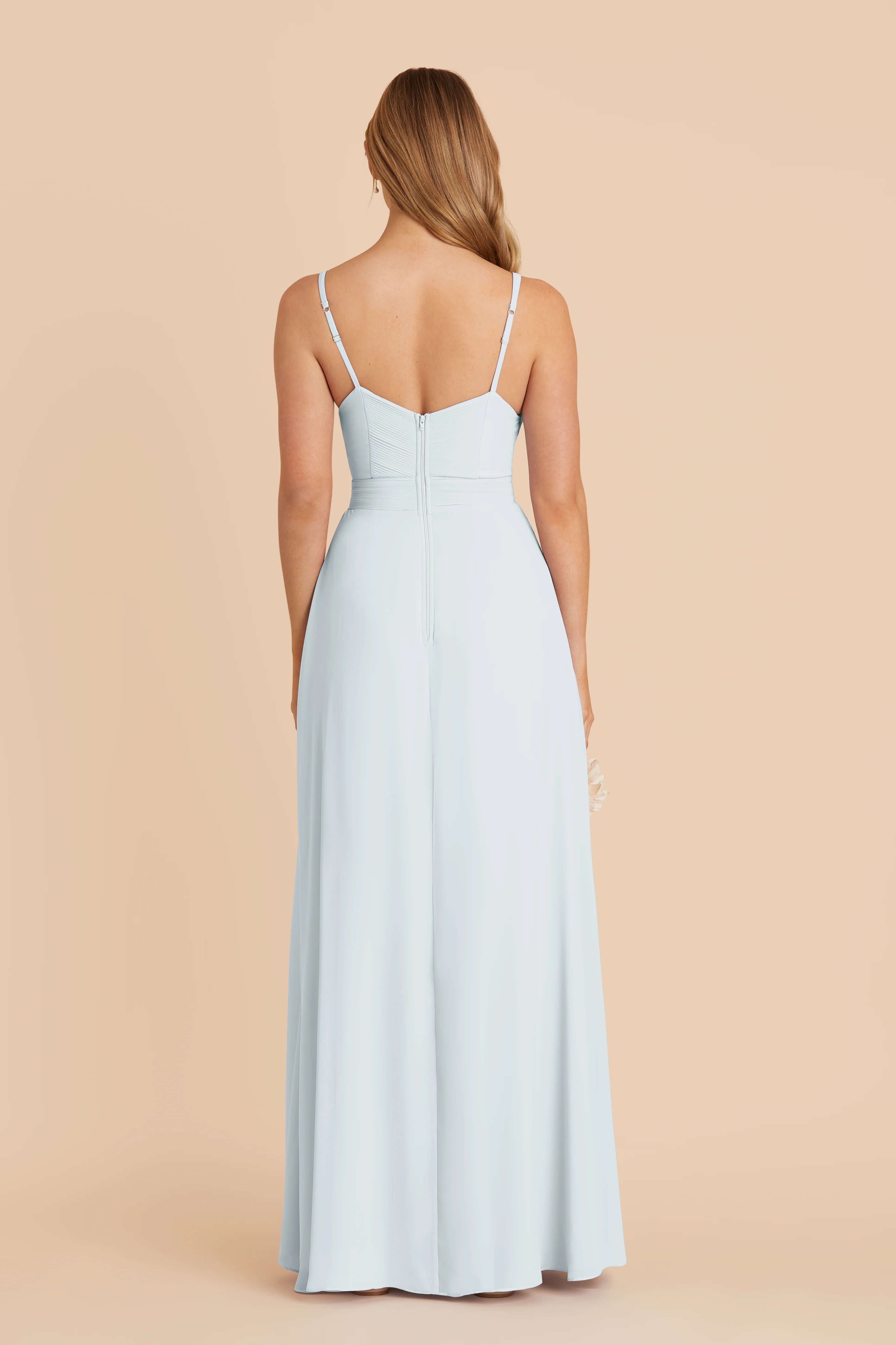 Deborah Chiffon Dress - Mist Blue - Image 5