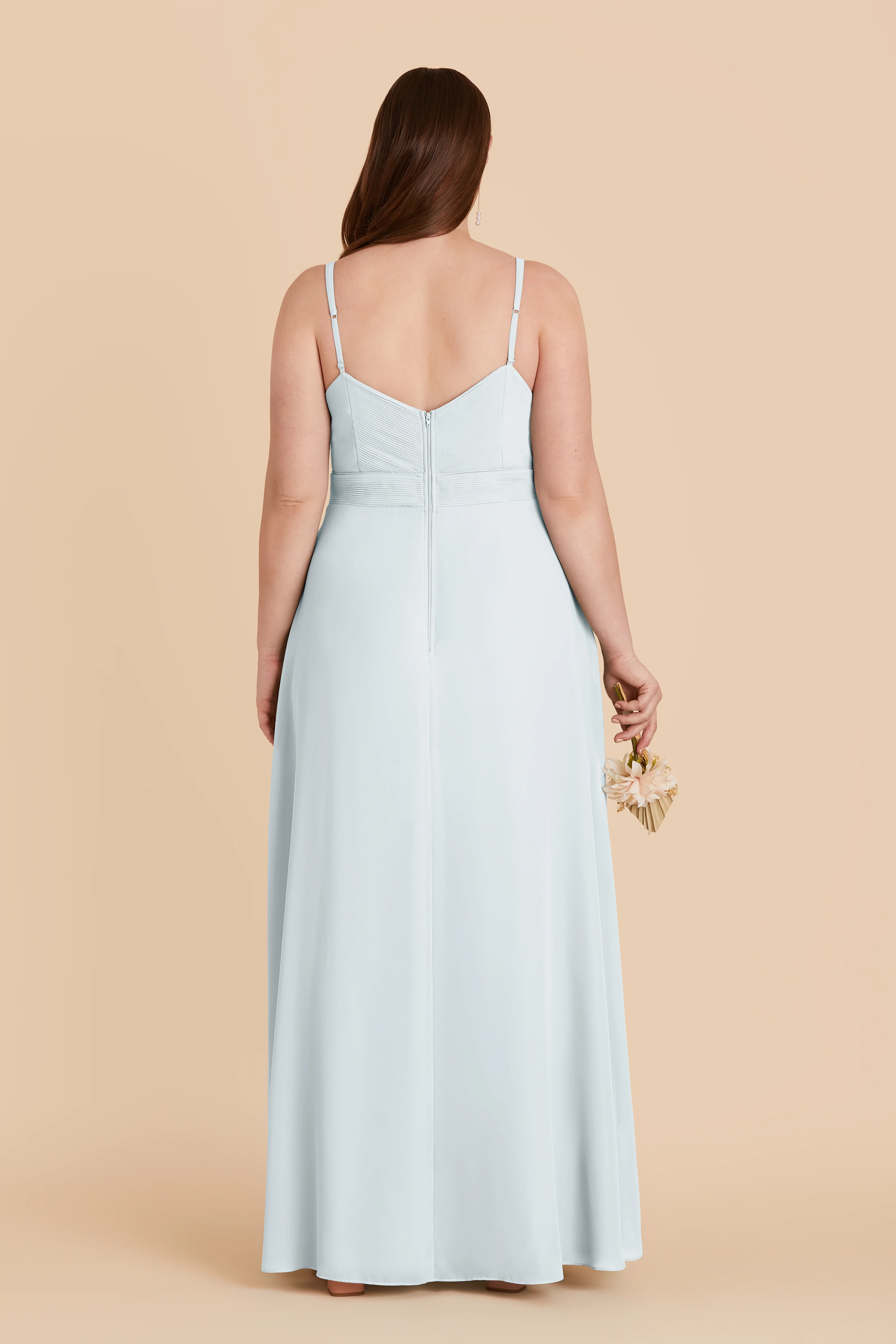 Deborah Chiffon Dress - Mist Blue - Image 6