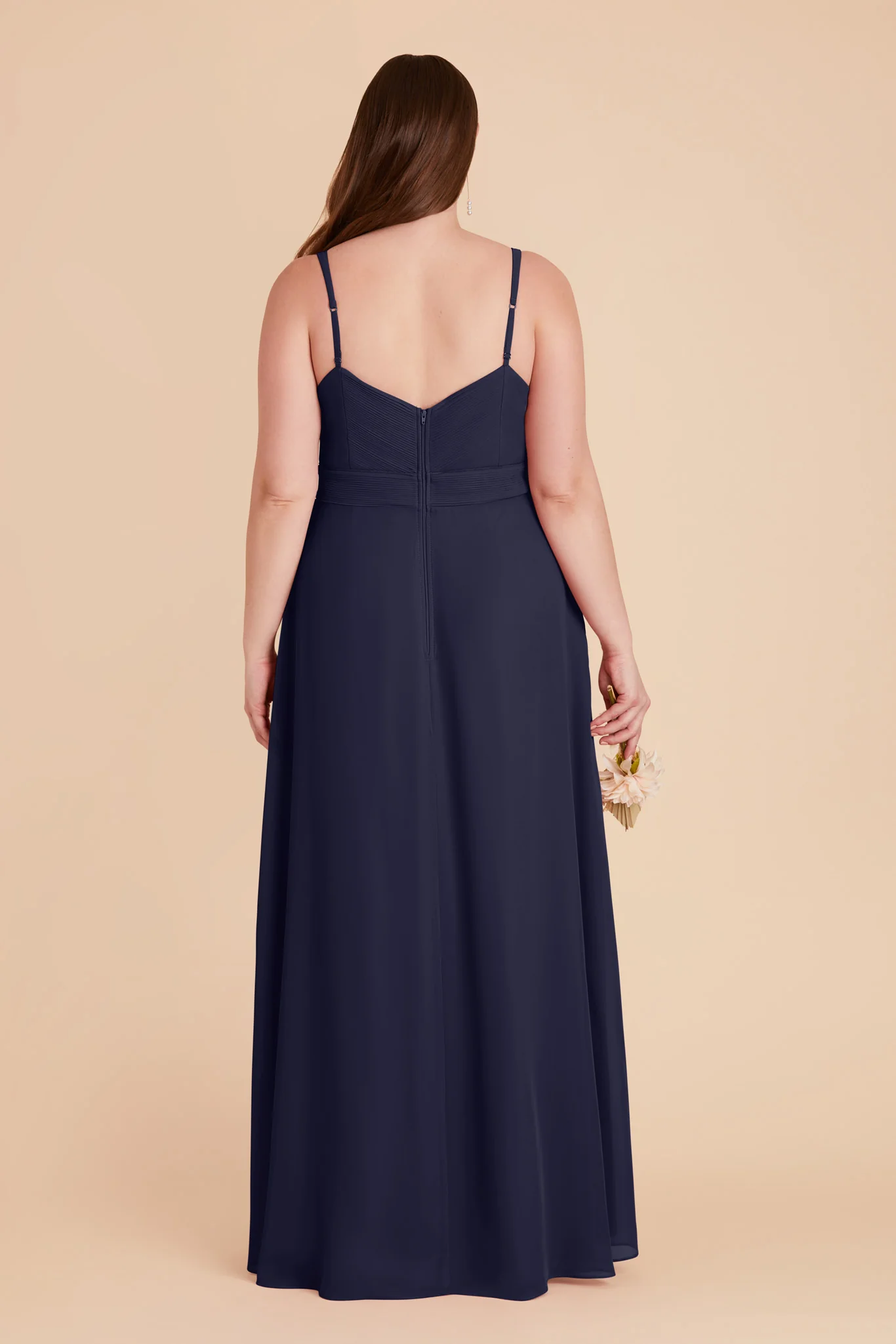 Deborah Chiffon Dress - Navy - Image 12