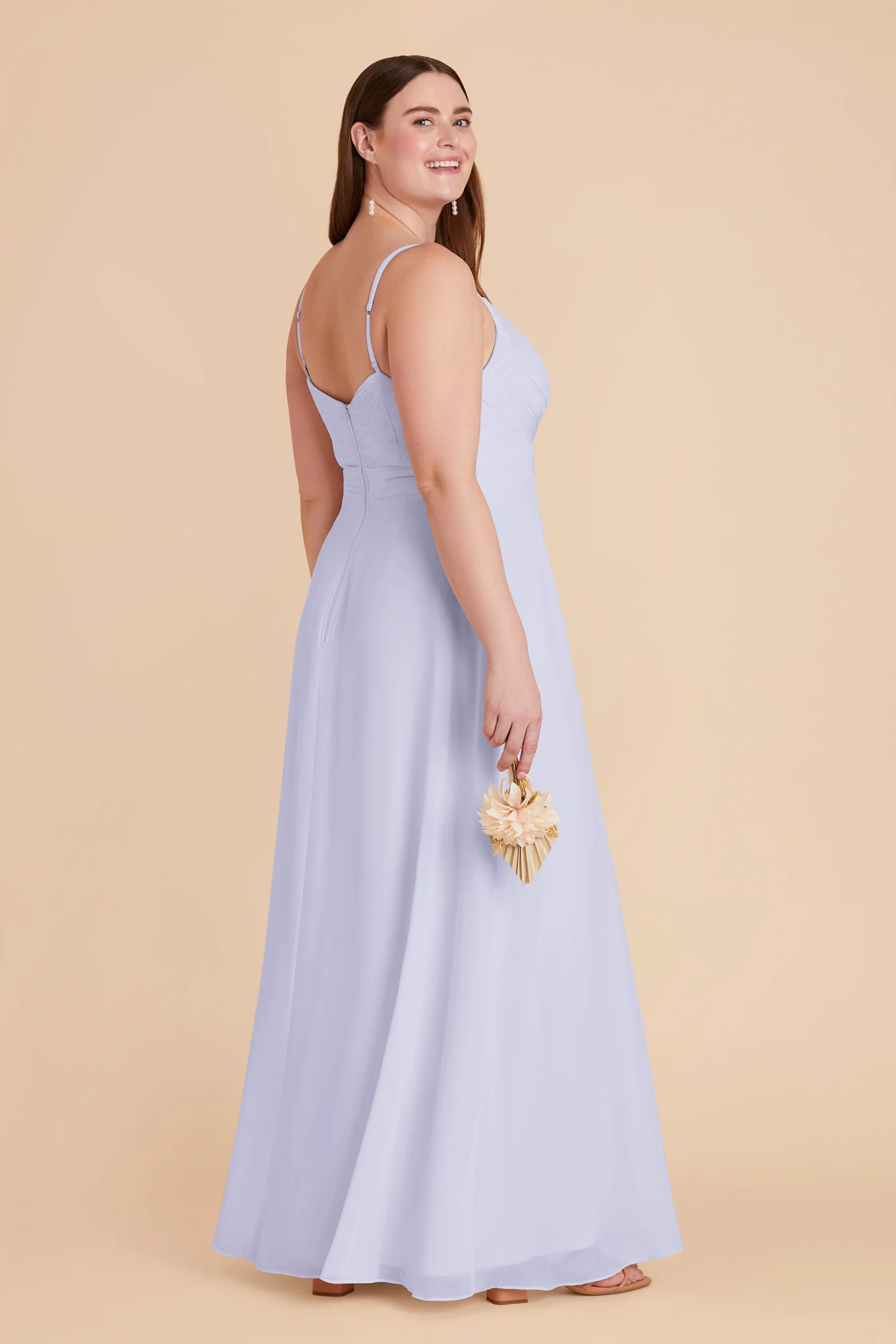 Deborah Chiffon Dress - Periwinkle Blue - Image 11