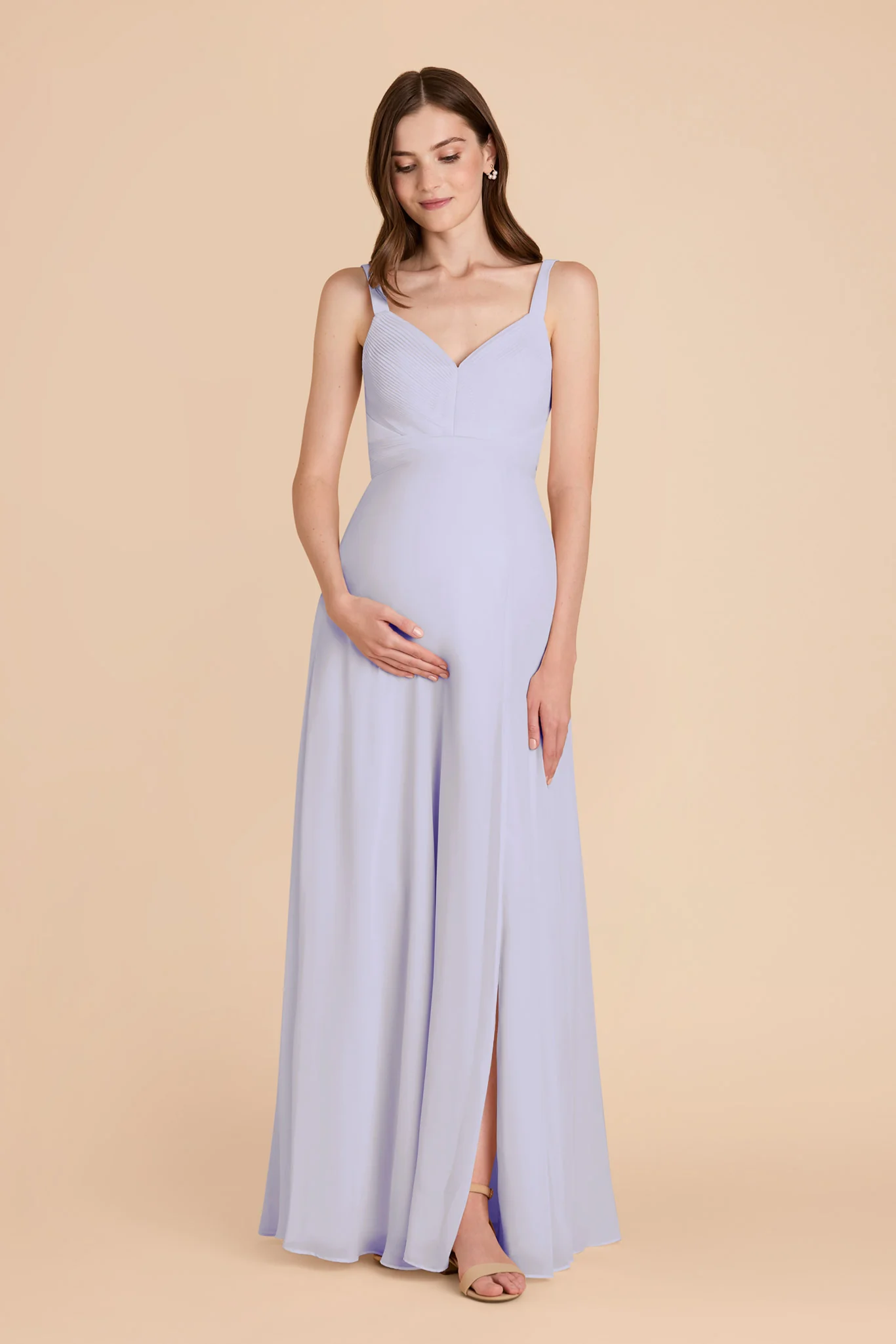 Deborah Chiffon Dress - Periwinkle Blue - Image 2