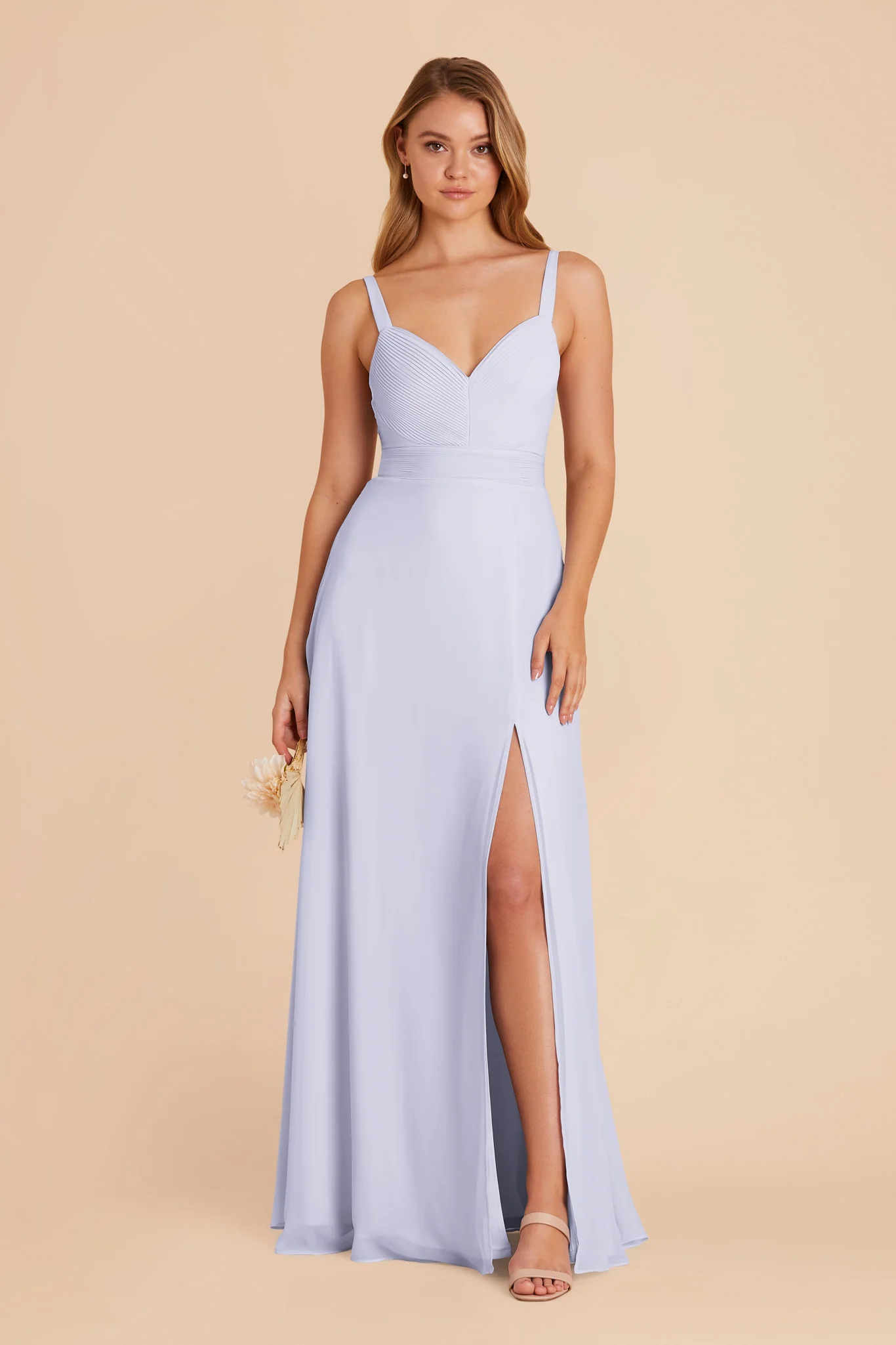 Deborah Chiffon Dress - Periwinkle Blue - Image 5