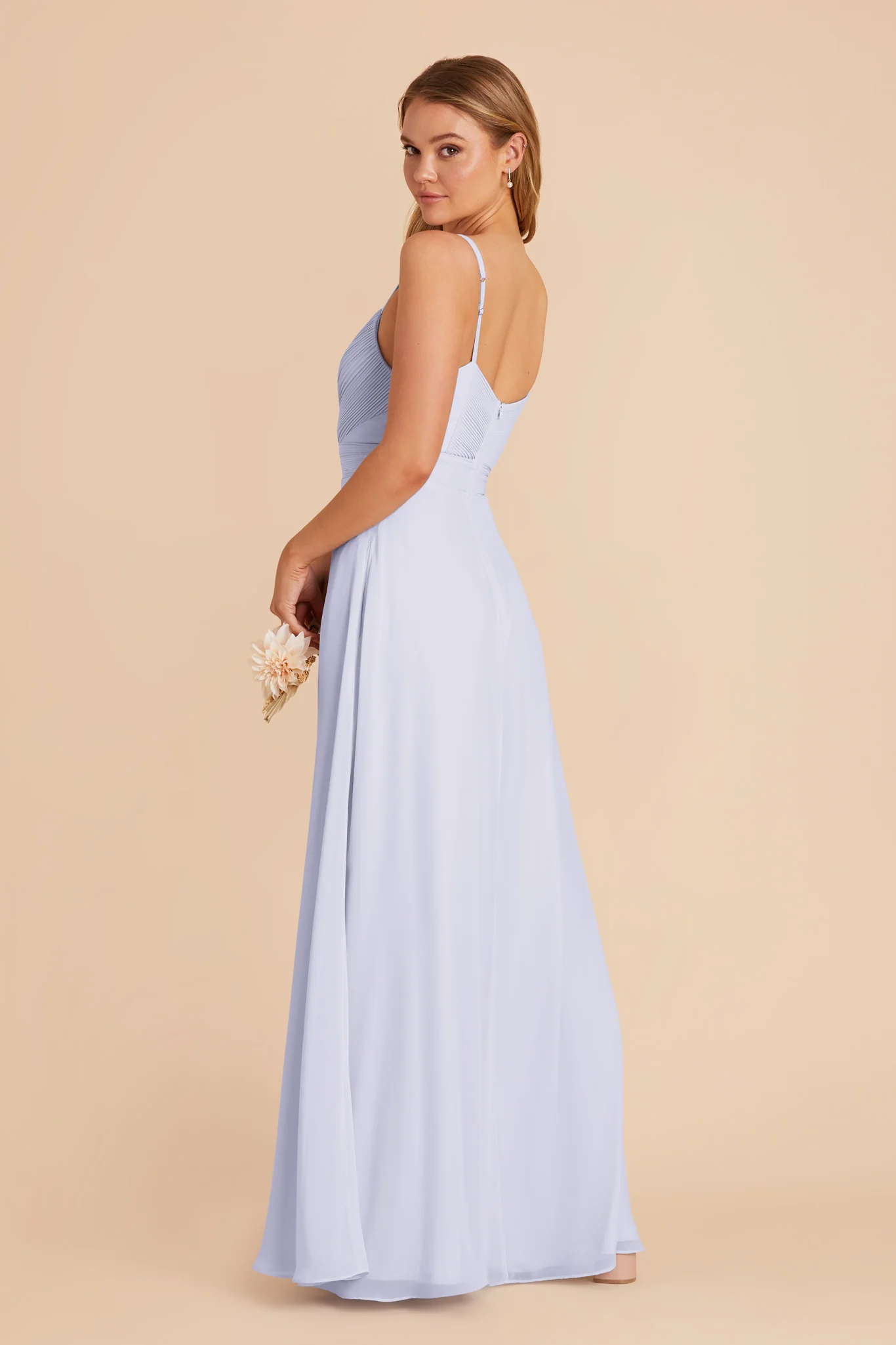 Deborah Chiffon Dress - Periwinkle Blue - Image 6