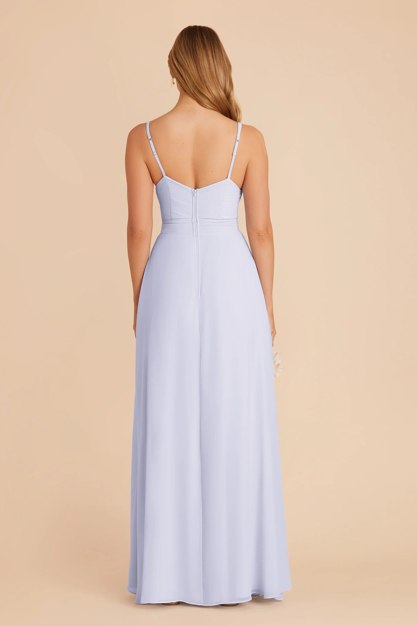 Deborah Chiffon Dress - Periwinkle Blue - Image 8