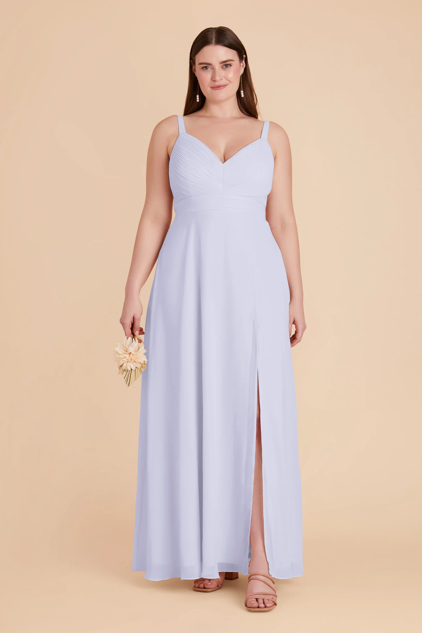 Deborah Chiffon Dress - Periwinkle Blue - Image 9