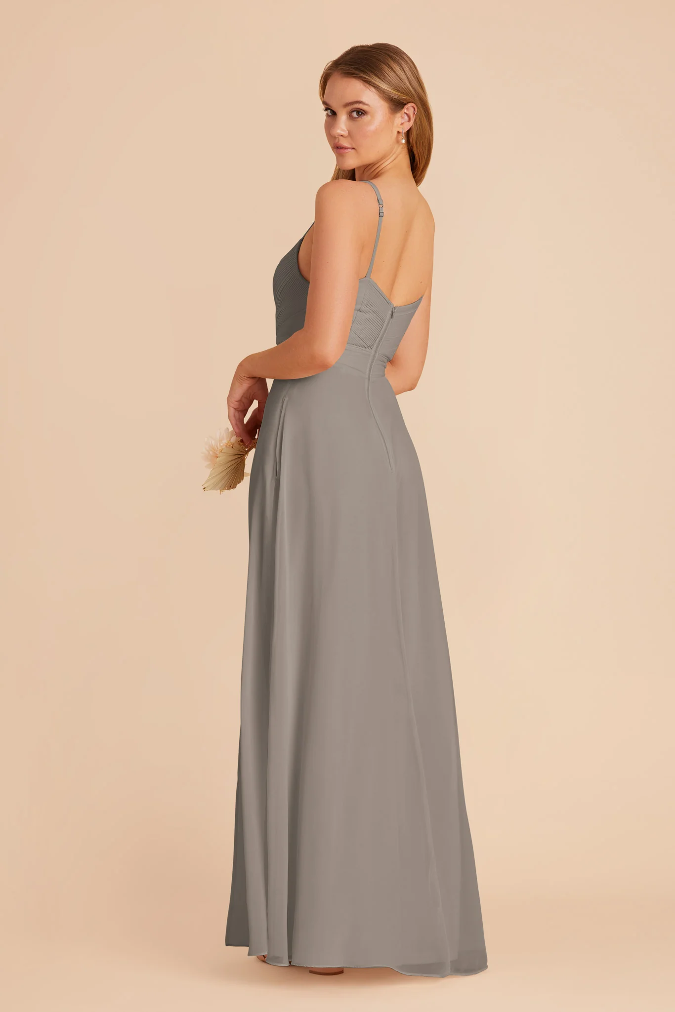 Deborah Chiffon Dress - Silver - Image 7