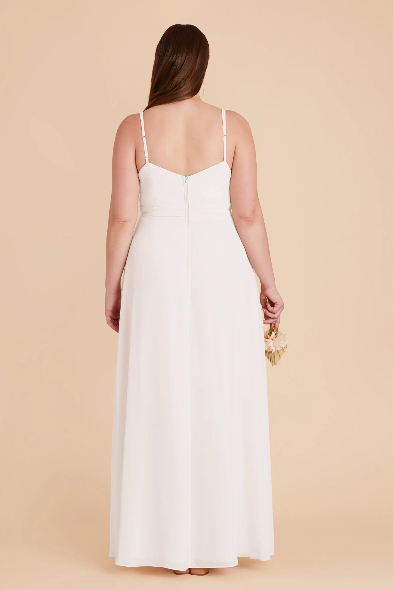 Deborah Chiffon Dress - White - Image 8