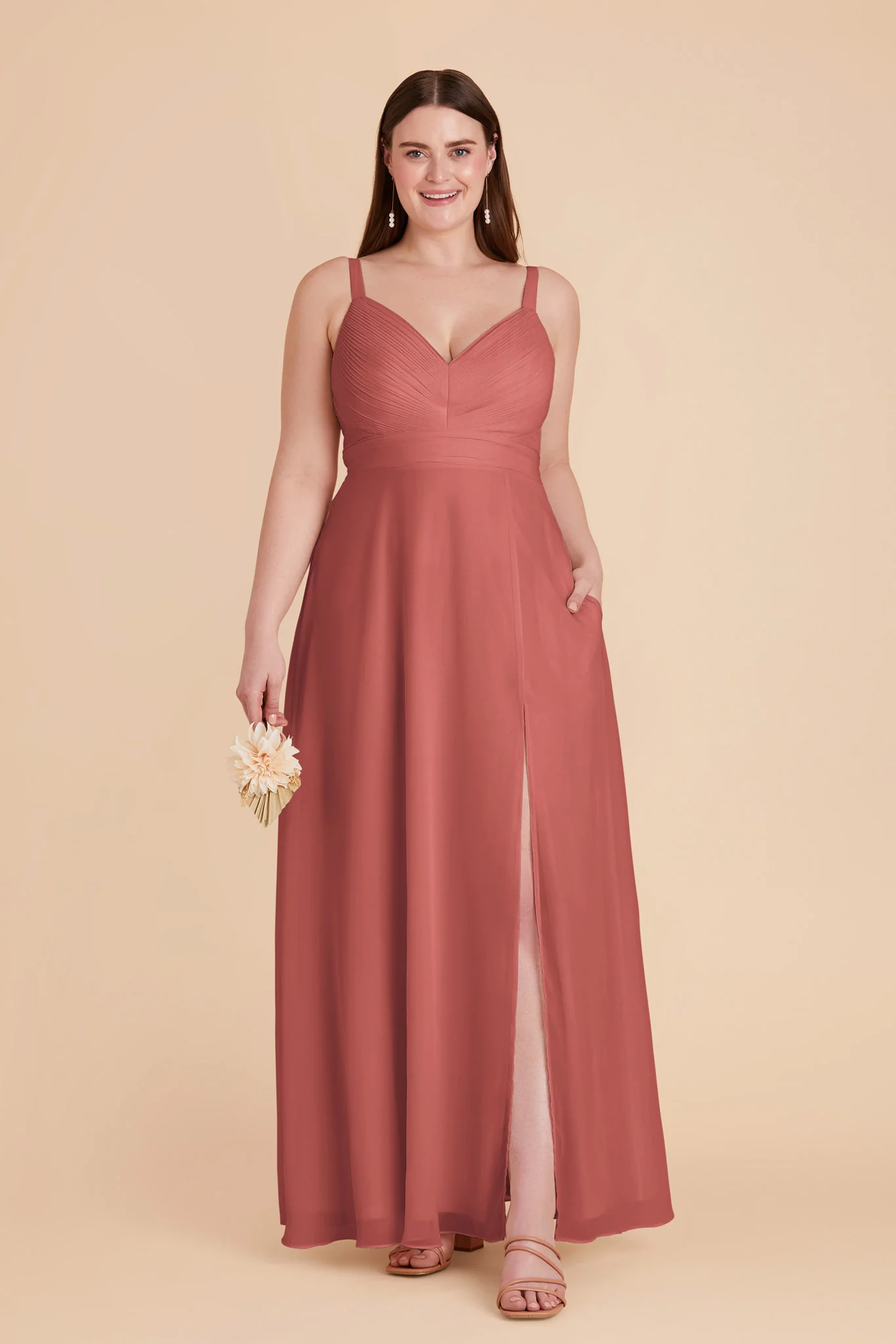 Deborah Chiffon Dress - Wild Rose - Image 10