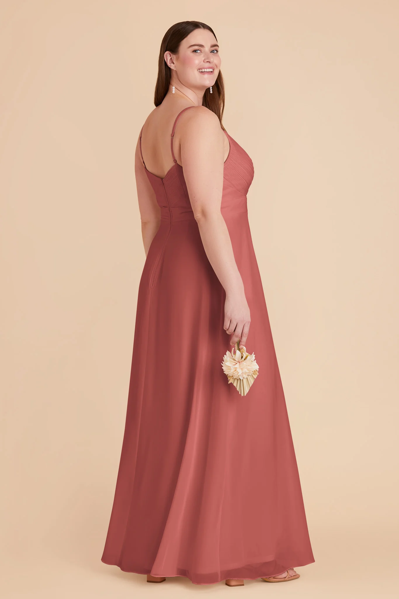 Deborah Chiffon Dress - Wild Rose - Image 11