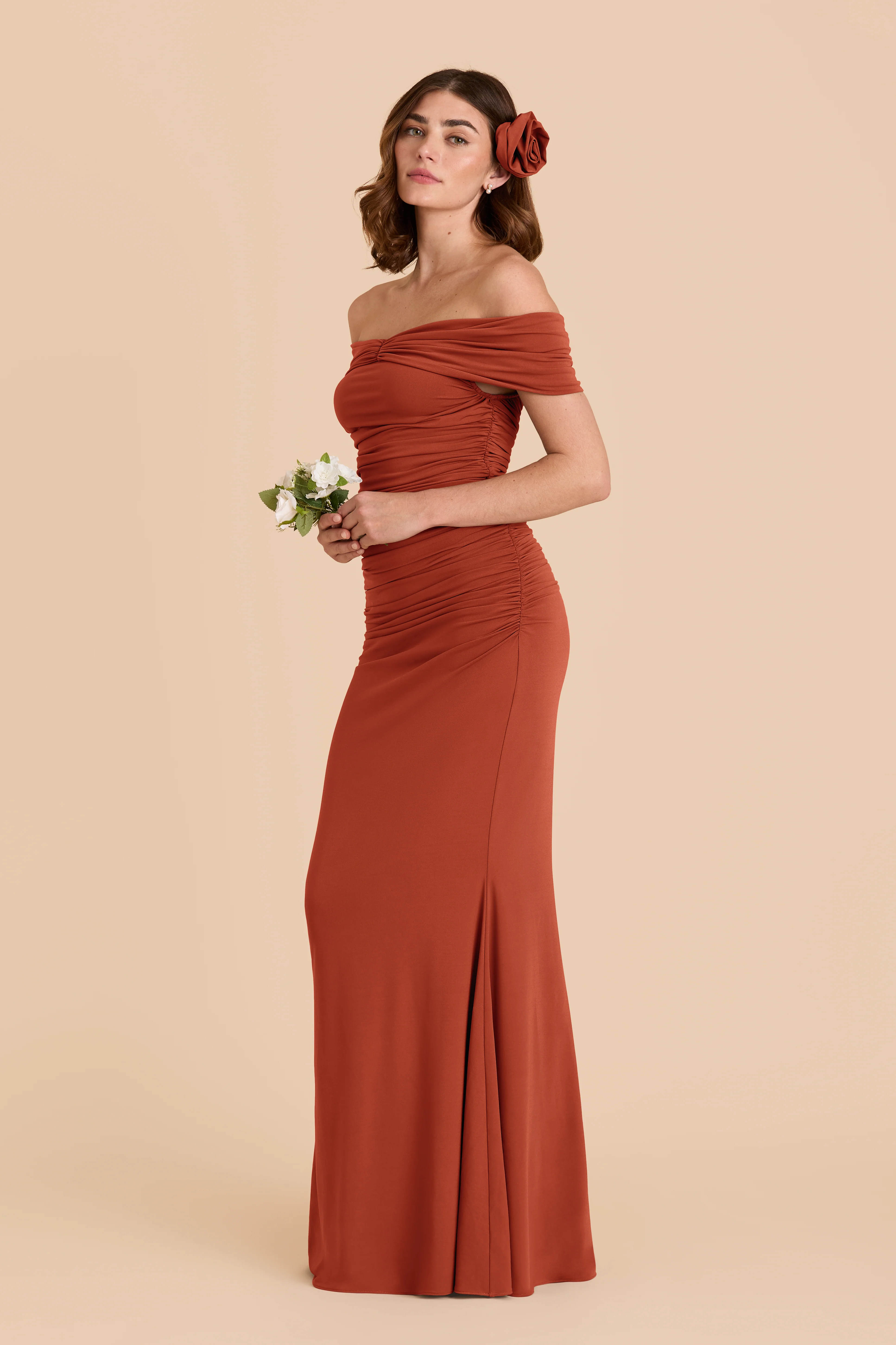 Denise Luxe Stretch Knit Dress - Auburn - Image 3