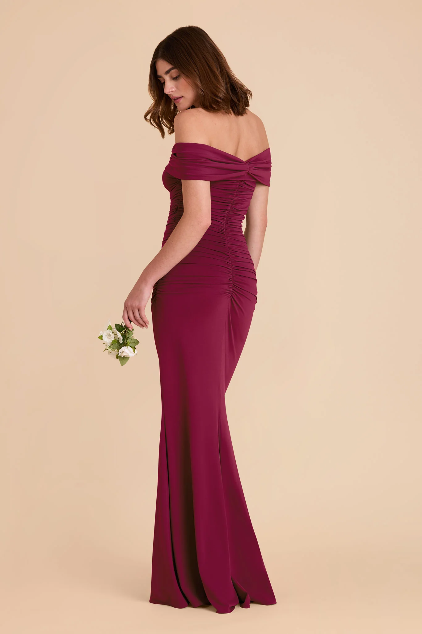 Denise Luxe Stretch Knit Dress - Berry - Image 12