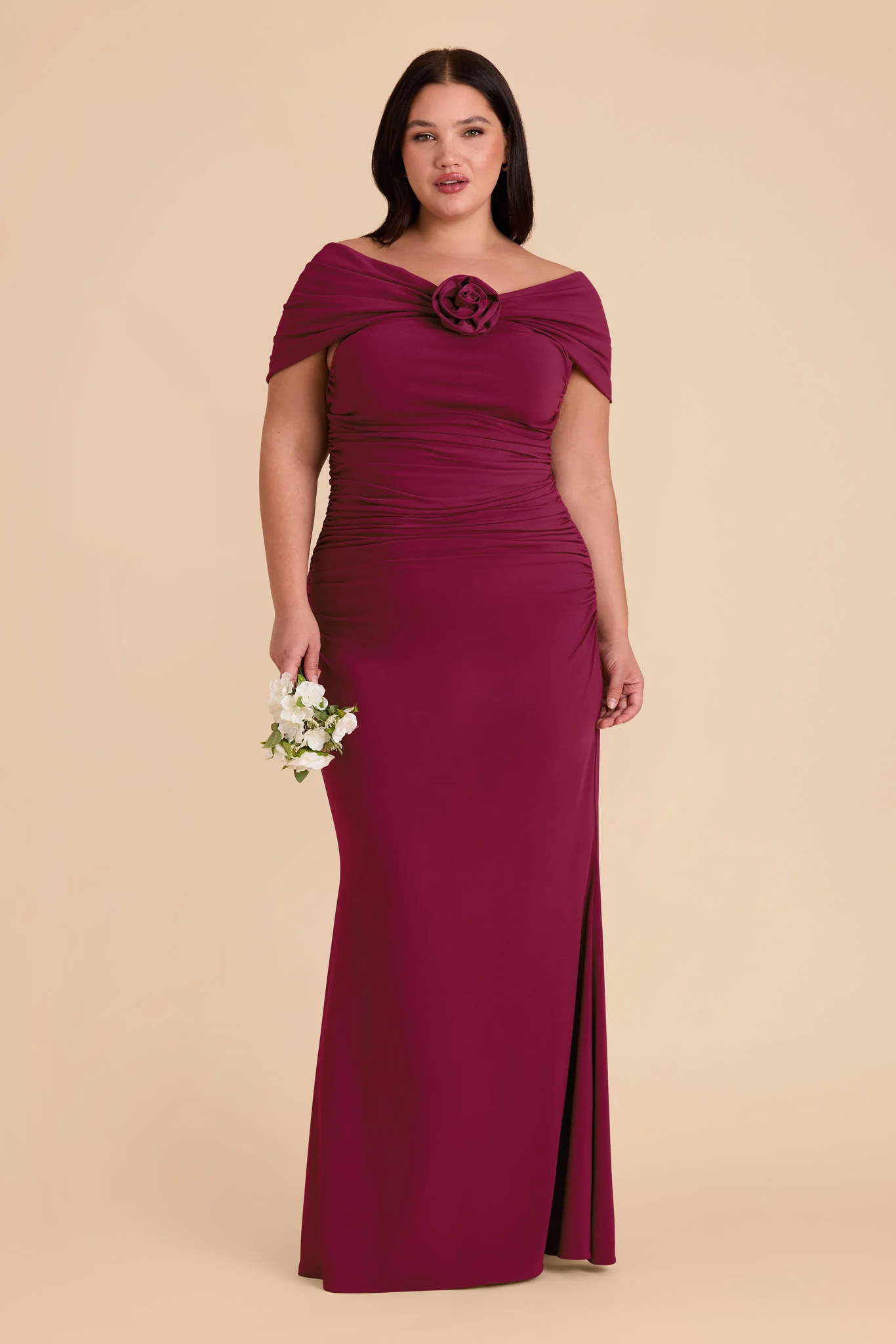 Denise Luxe Stretch Knit Dress - Berry - Image 17