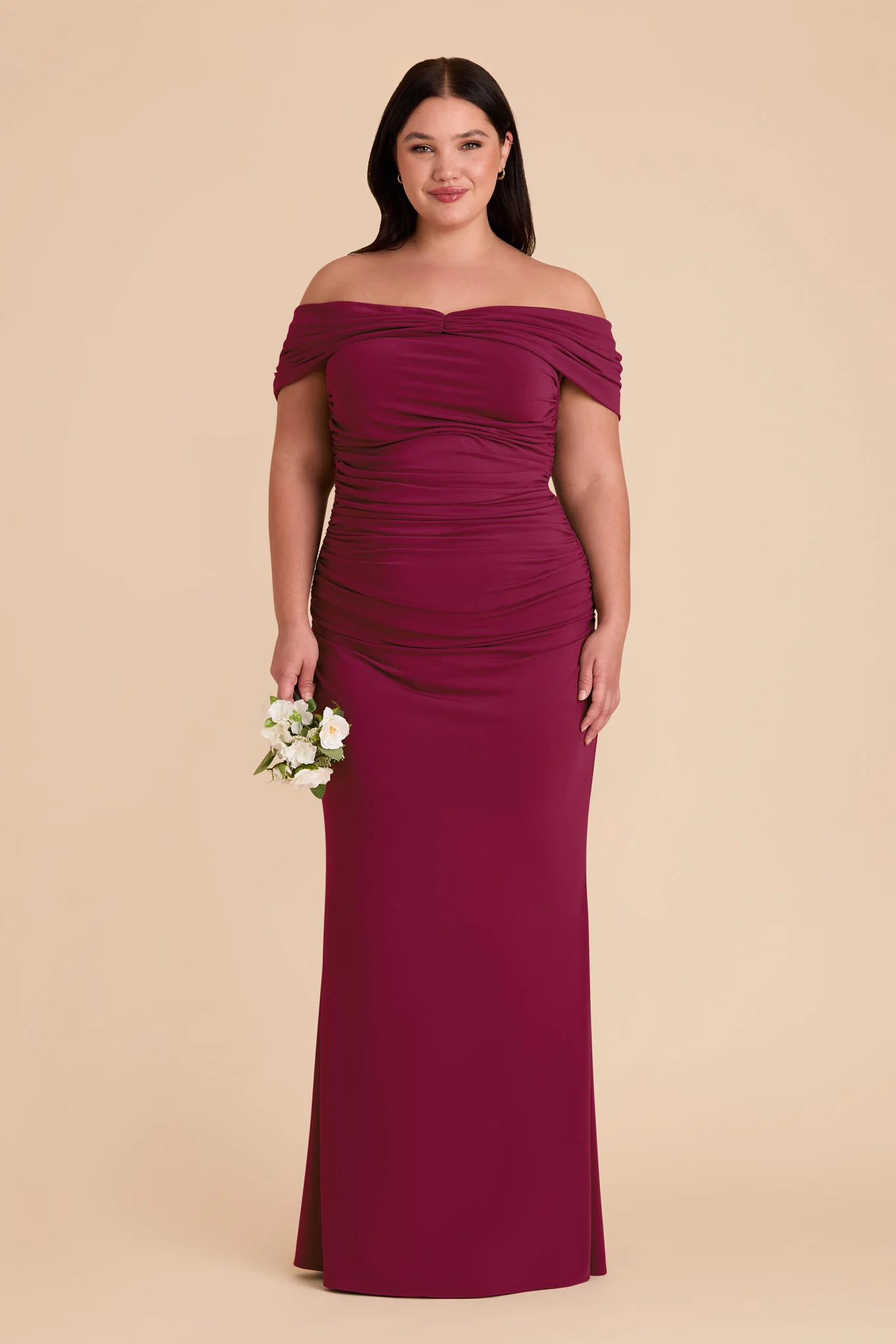 Denise Luxe Stretch Knit Dress - Berry - Image 18