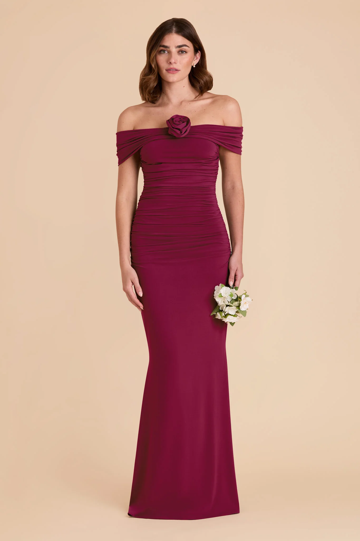 Denise Luxe Stretch Knit Dress - Berry - Image 6