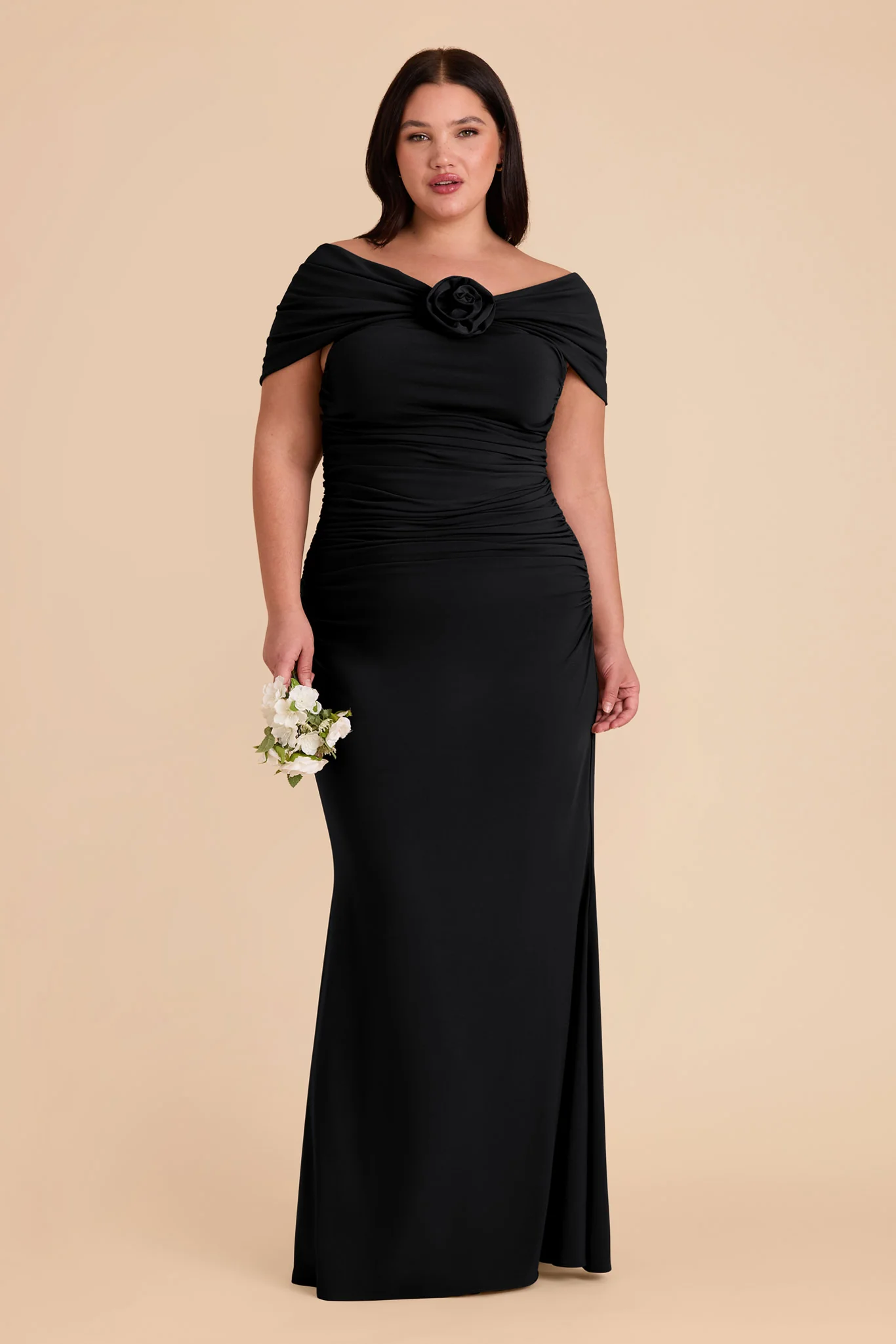 Denise Luxe Stretch Knit Dress - Black - Image 15
