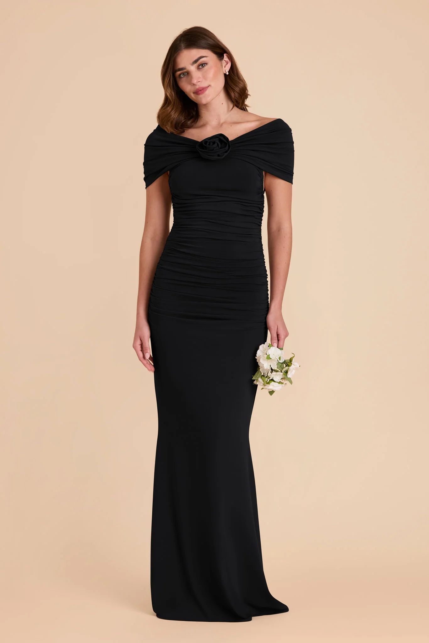Denise Luxe Stretch Knit Dress - Black - Image 3