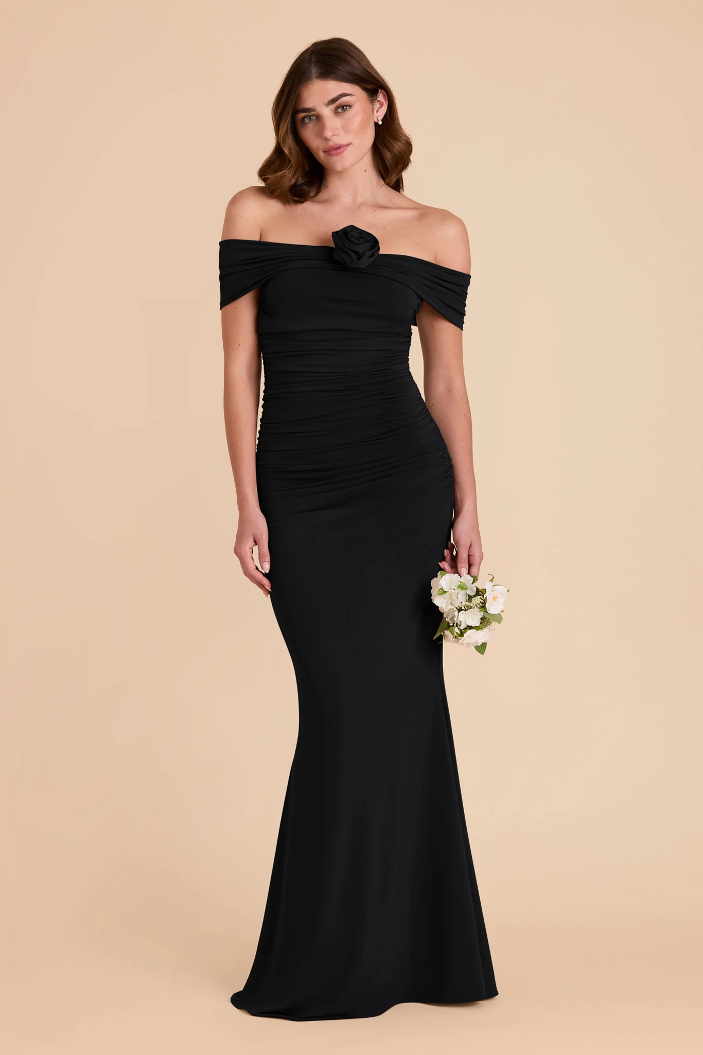 Denise Luxe Stretch Knit Dress - Black - Image 4