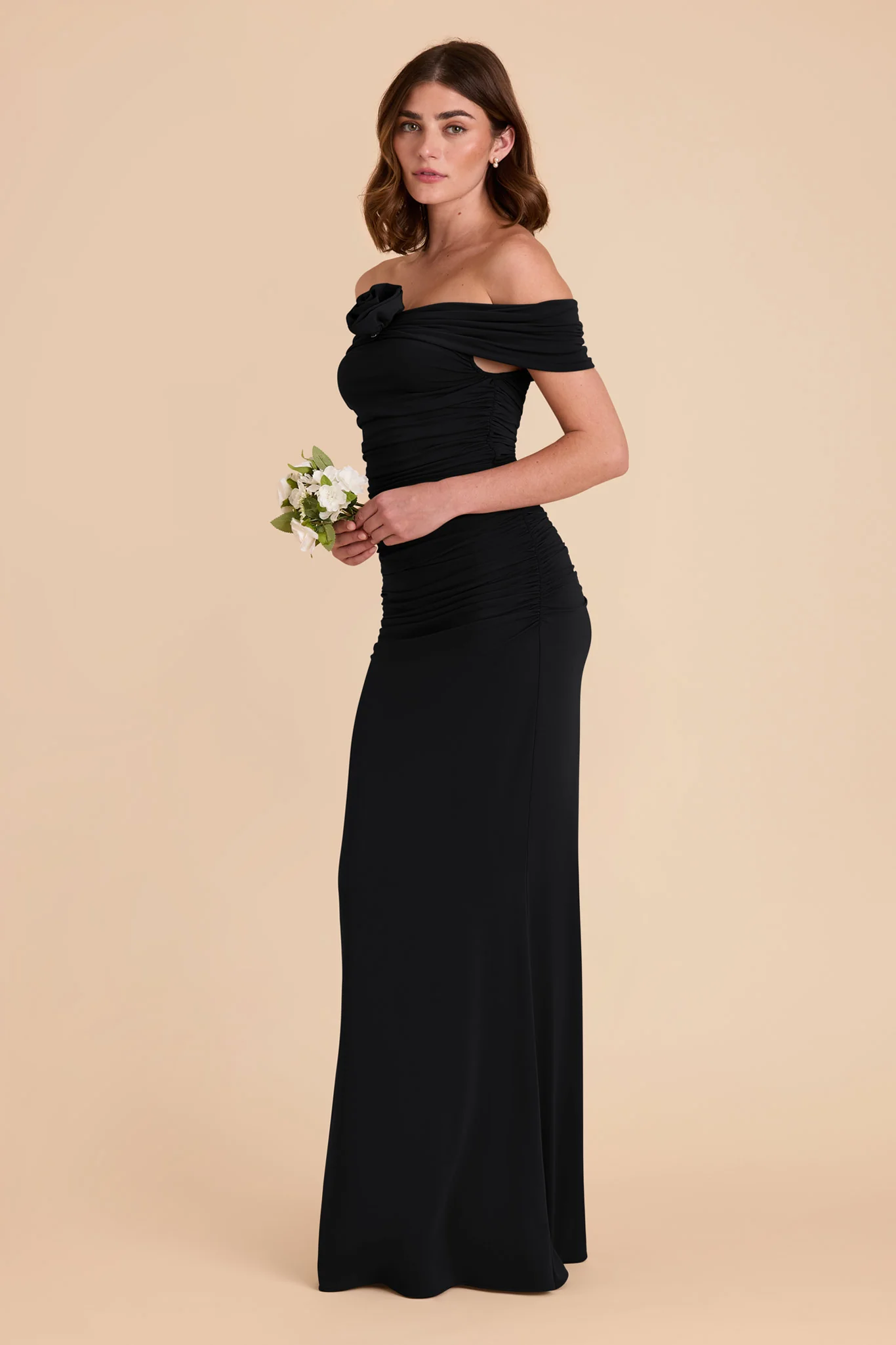 Denise Luxe Stretch Knit Dress - Black - Image 8