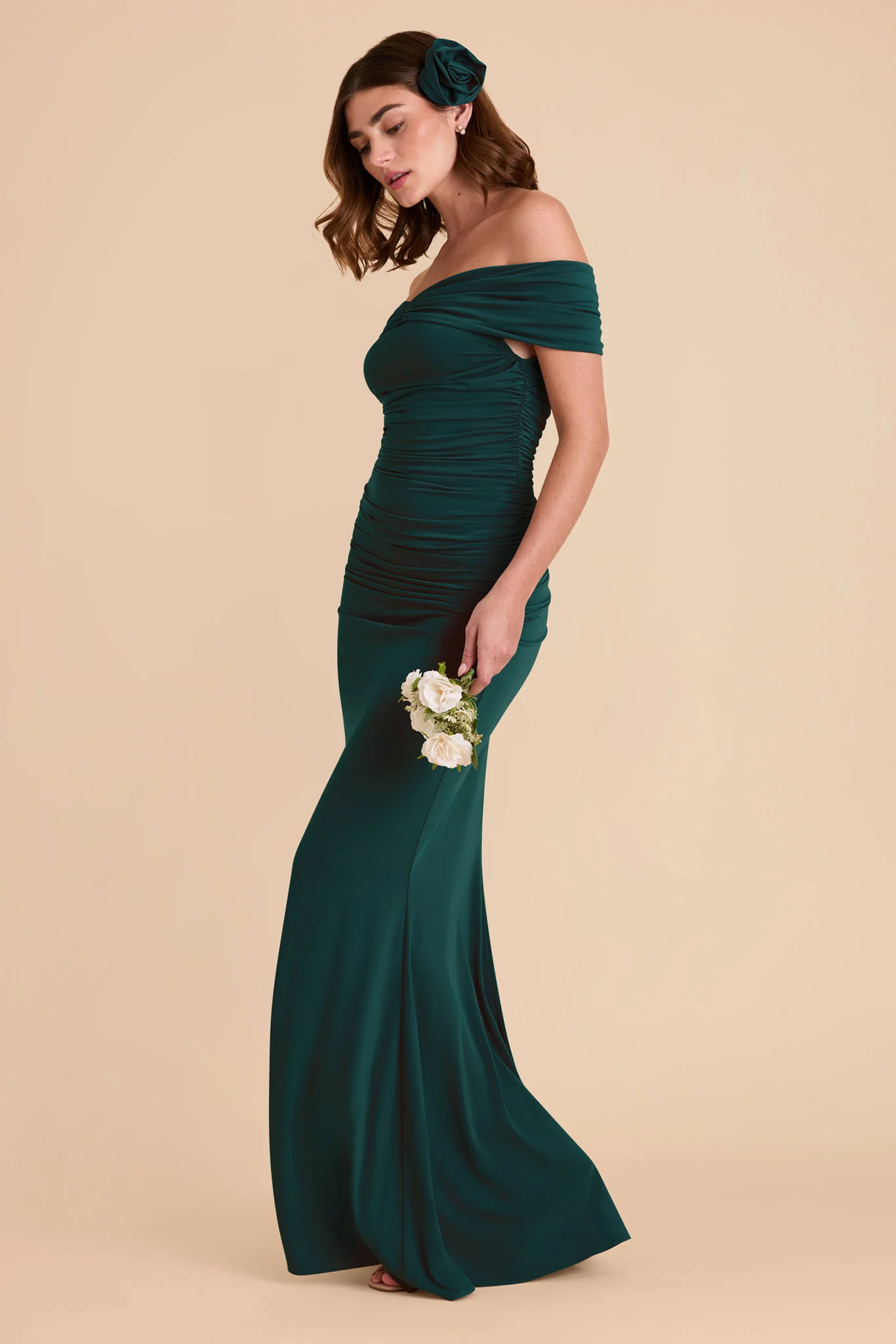 Denise Luxe Stretch Knit Dress - Emerald - Image 10