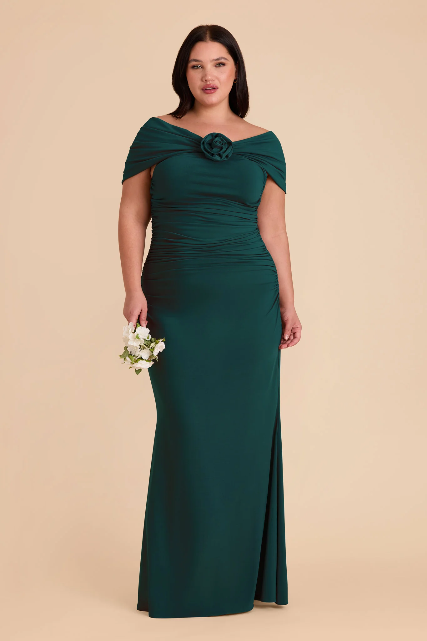 Denise Luxe Stretch Knit Dress - Emerald - Image 15