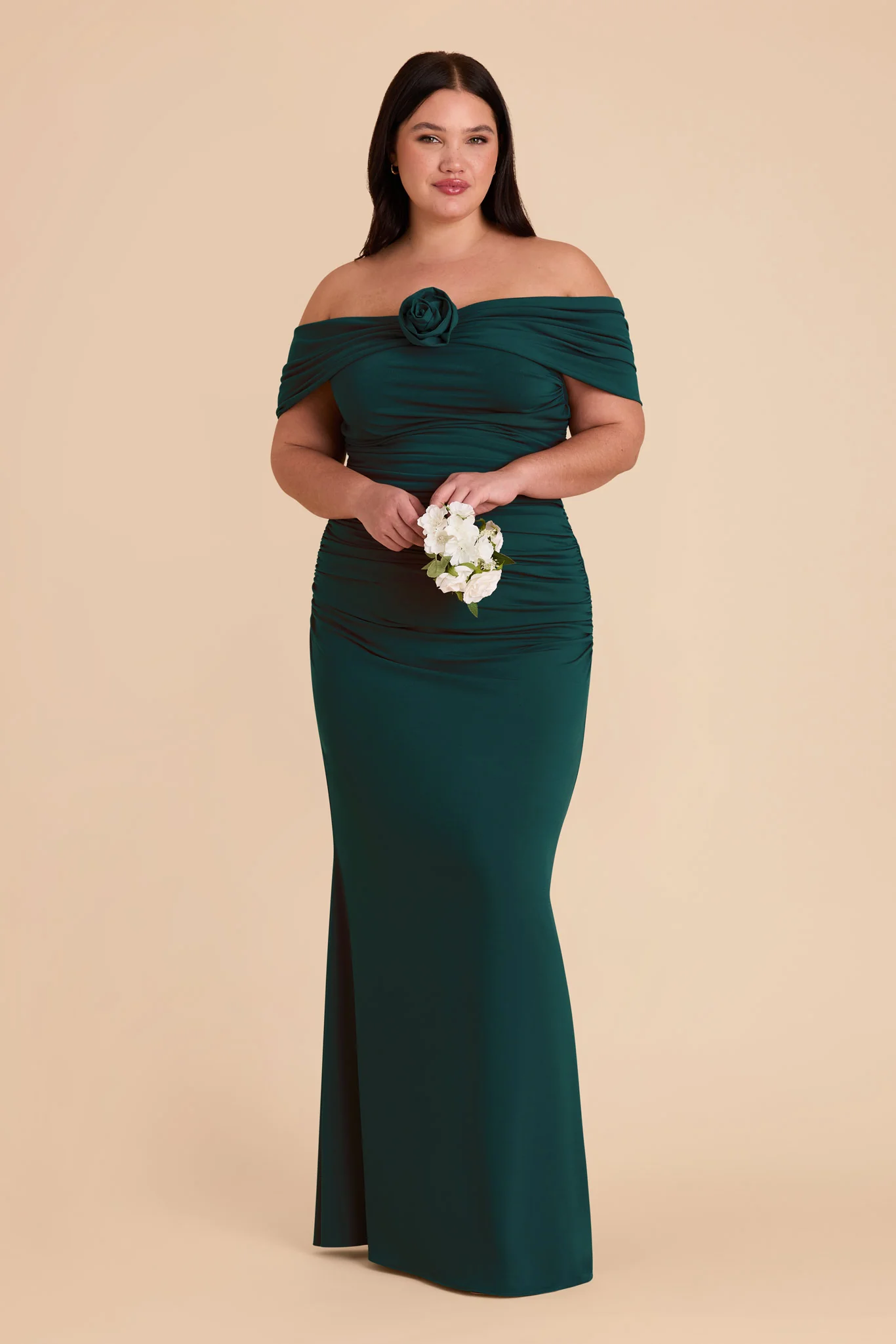 Denise Luxe Stretch Knit Dress - Emerald - Image 16
