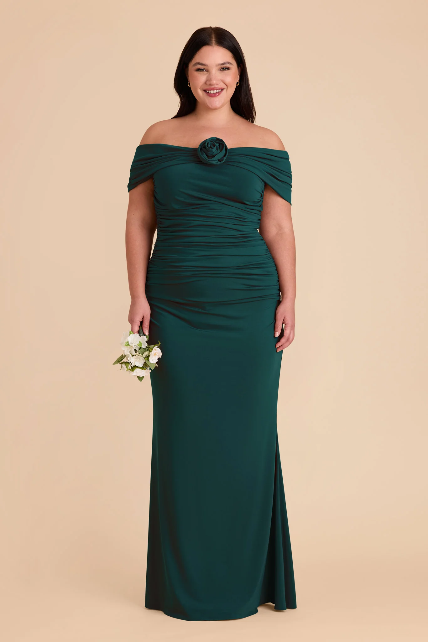 Denise Luxe Stretch Knit Dress - Emerald - Image 18