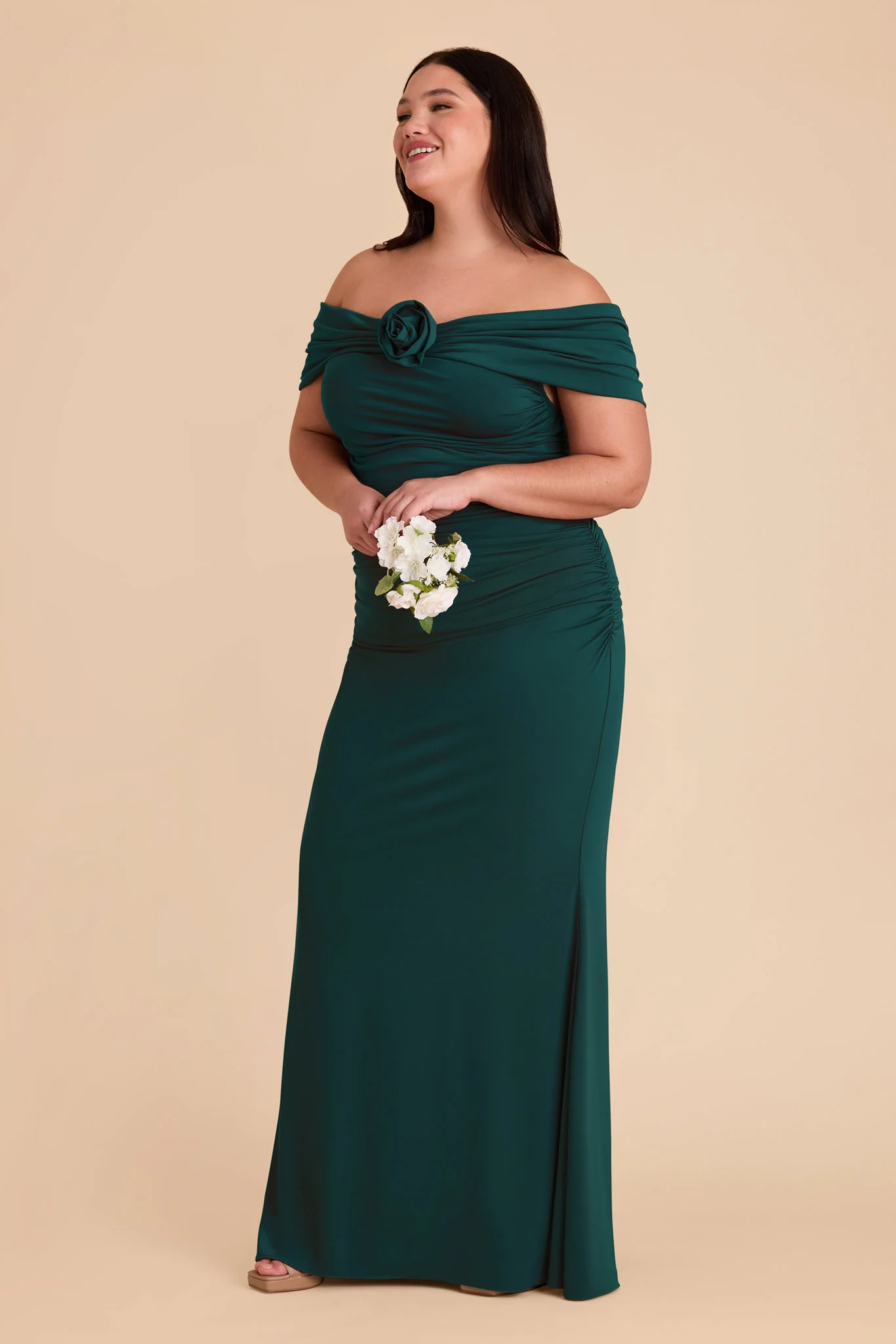 Denise Luxe Stretch Knit Dress - Emerald - Image 20
